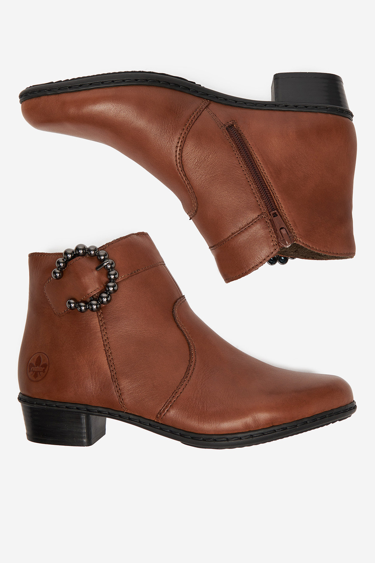 Gležnjače s vezicama Smeđe