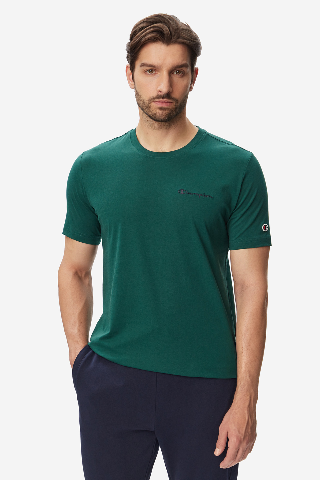 T-shirt CHAMPION 221798-GS584 Zielony
