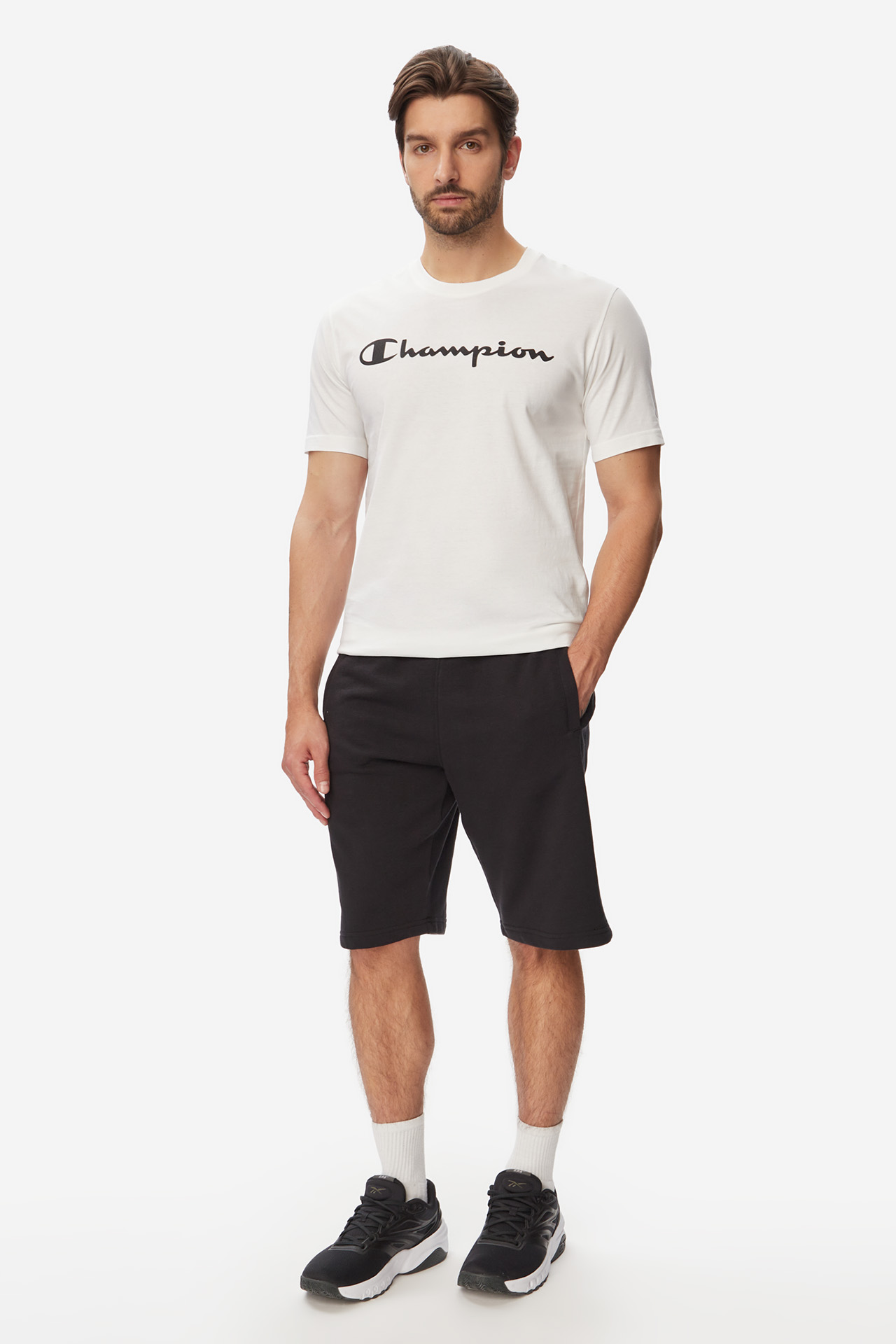 T-shirt CHAMPION 221814-WW001 Biały