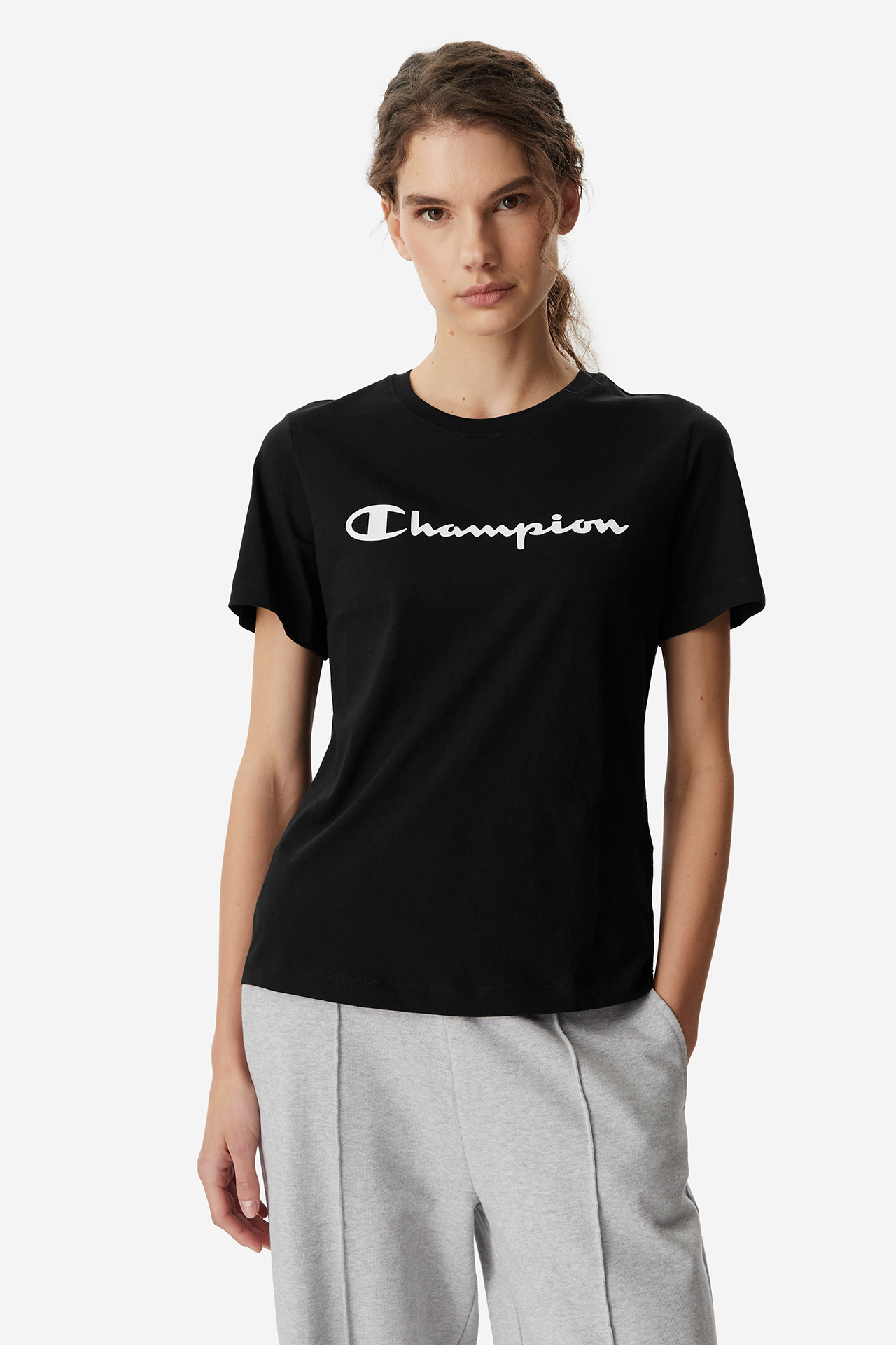T-shirt CHAMPION 118428-KK001 Czarny