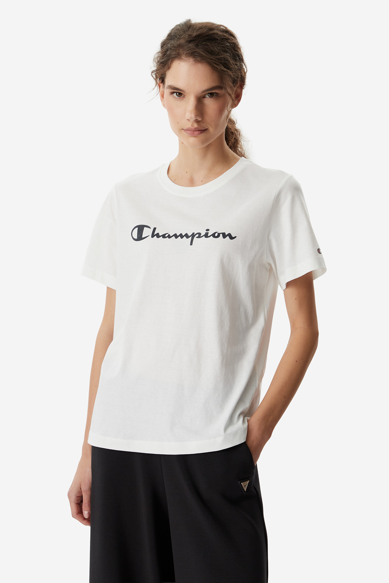 T-shirt CHAMPION 118428-WW001 Biały