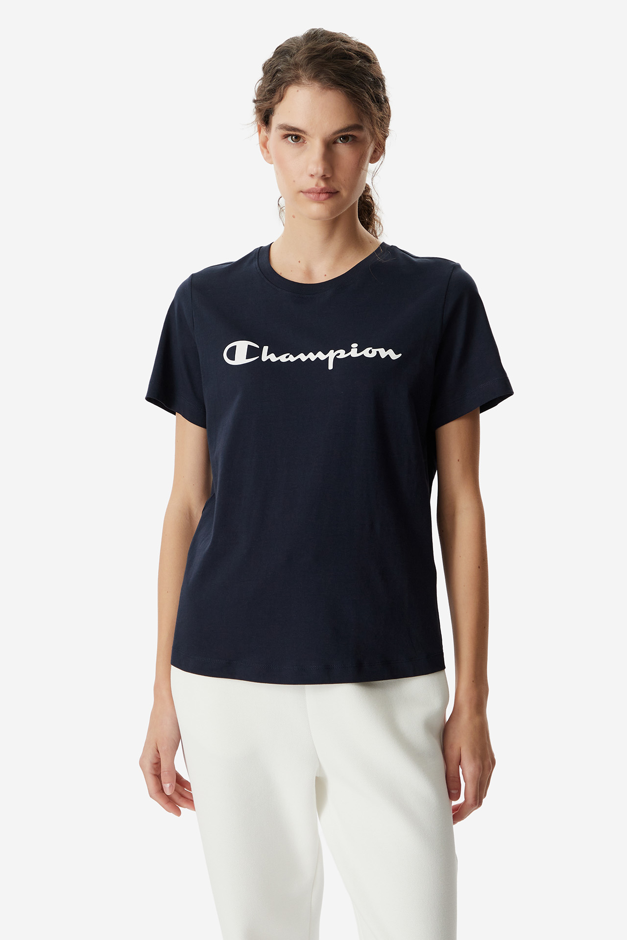 T-shirt CHAMPION 118428-BS501 Granatowy