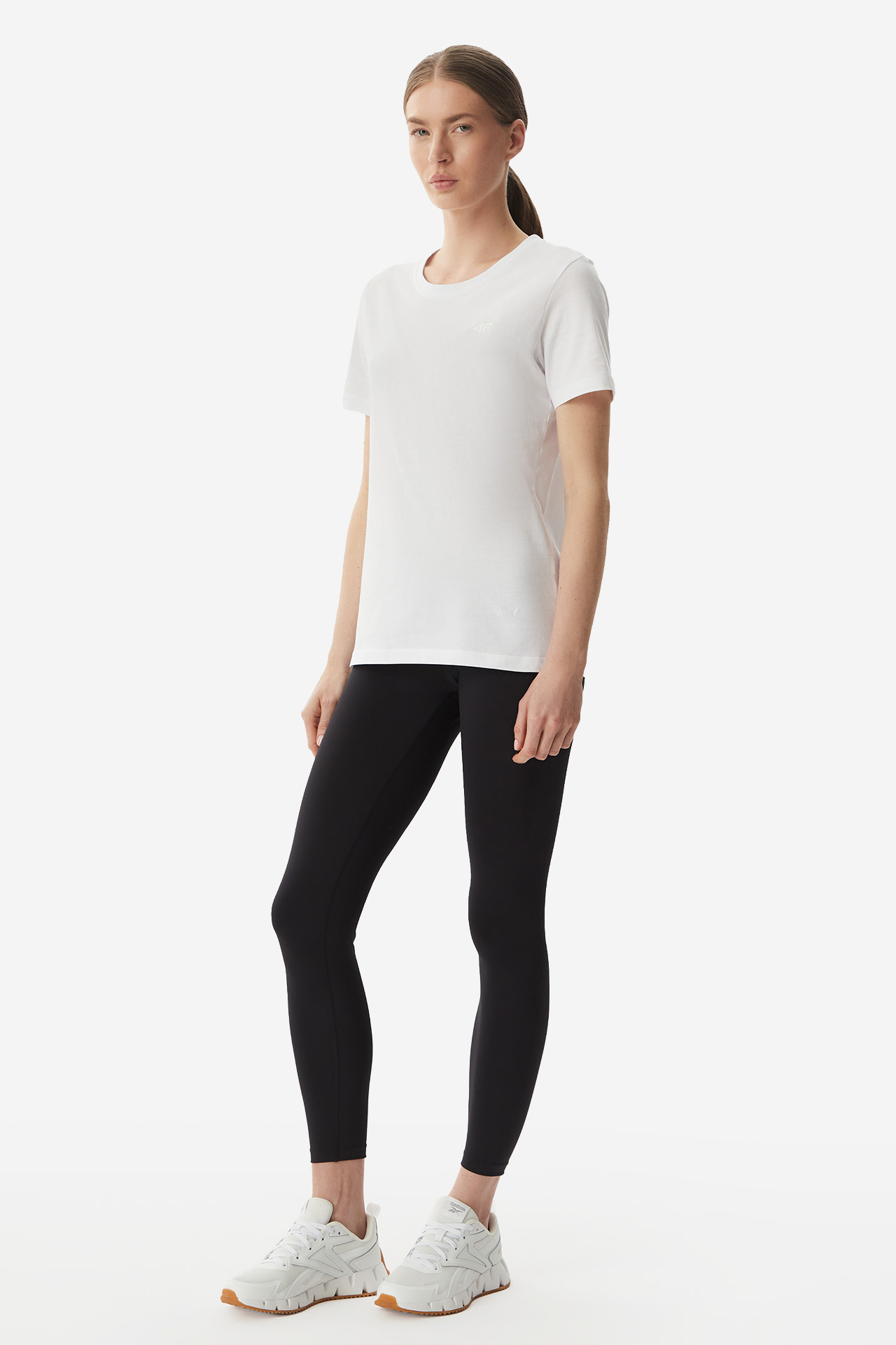 T-shirt 4F 4FWMM00TTSHF2356-10S Biały