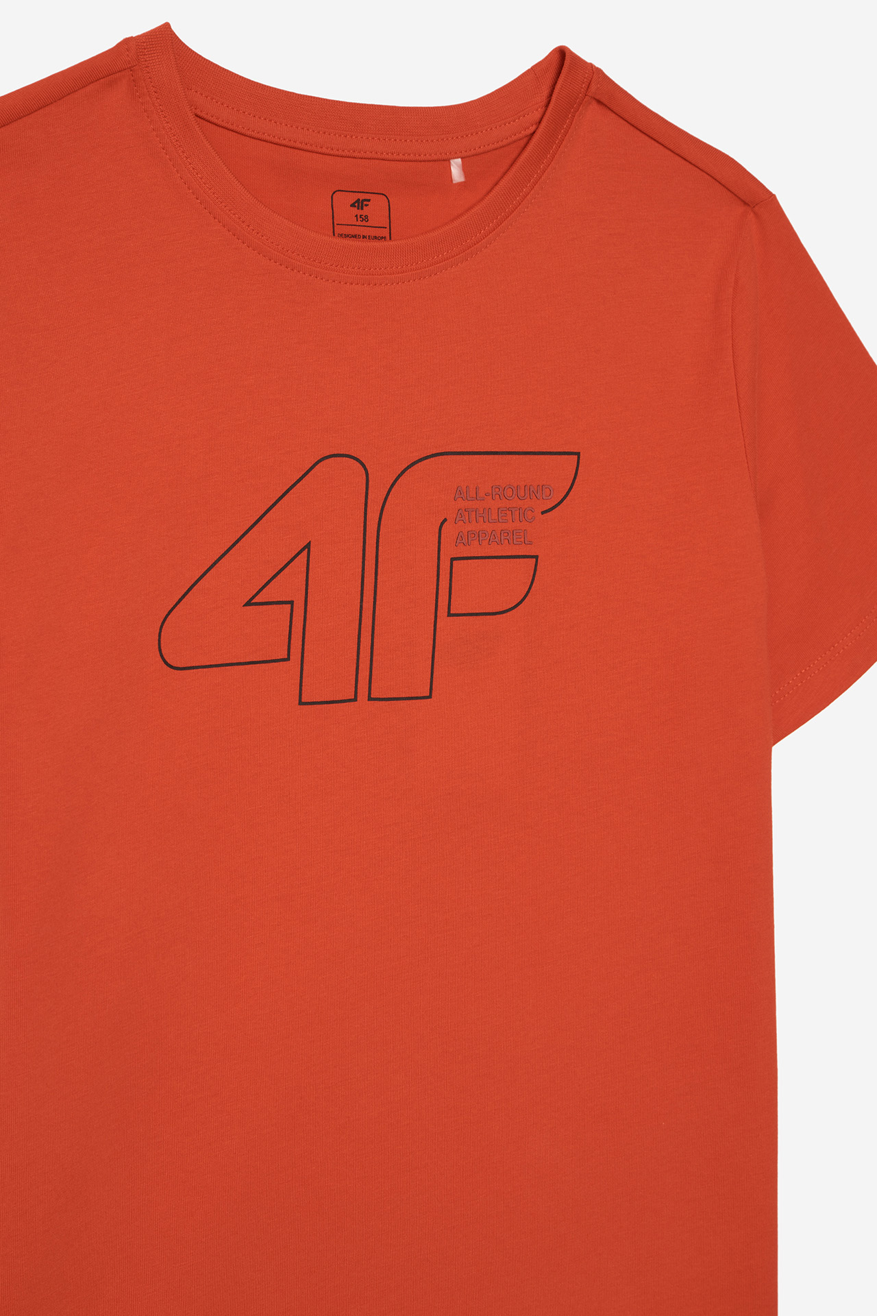 T-shirt 4F 4FJWAW25TTSHM2417-62S Czerwony