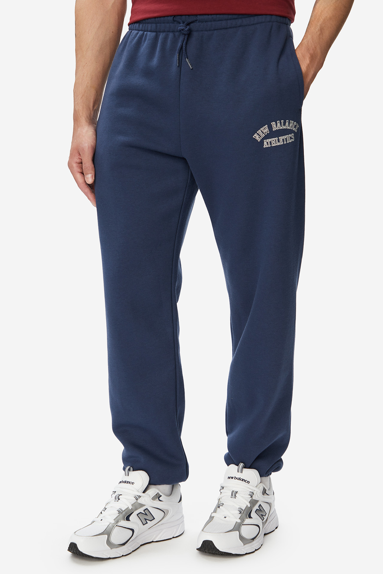 T-shirt NEW BALANCE MT53958MHB Bordowy