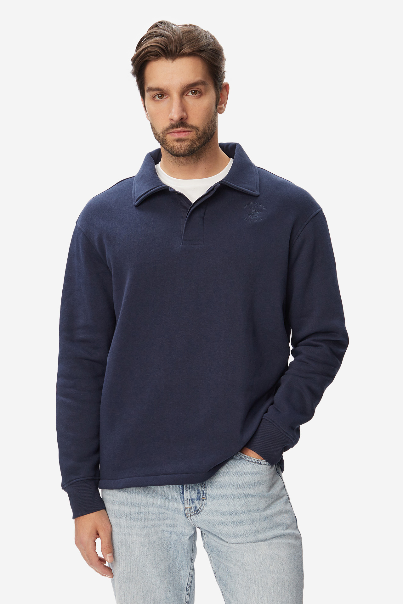 Bluza BEVERLY HILLS POLO CLUB BR225-MBL012-30 Granatowy