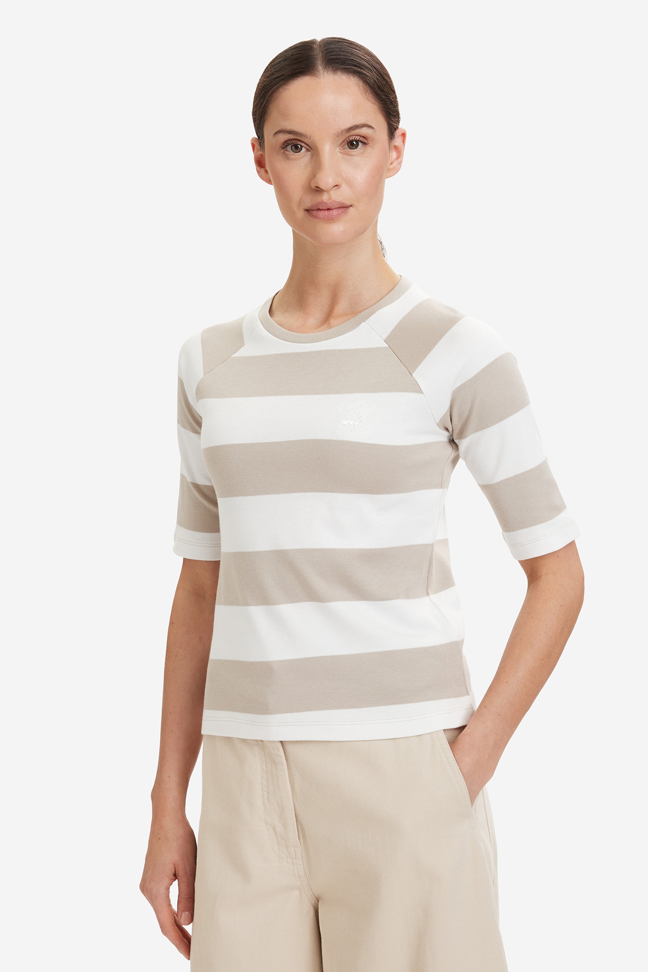 T-shirt BEVERLY HILLS POLO CLUB BR225-WTS012-13 Beżowy