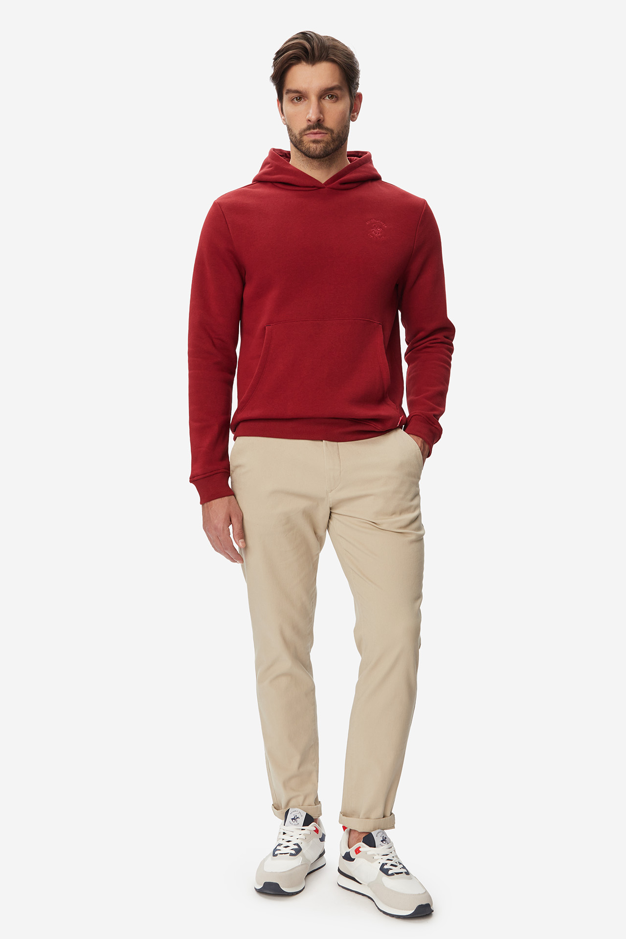 Bluza BEVERLY HILLS POLO CLUB BR225-MBL011-64 Bordowy