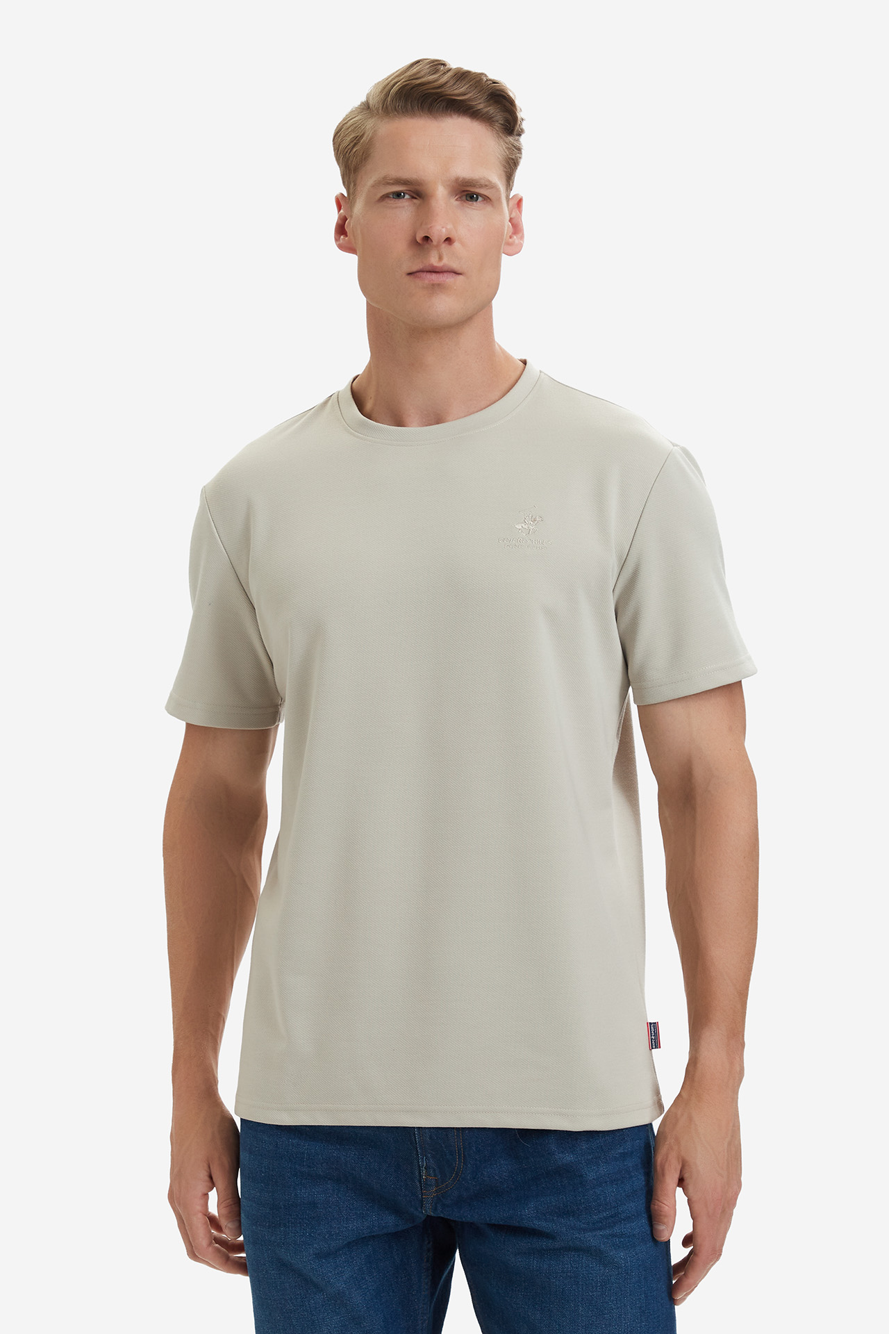 T-shirt BEVERLY HILLS POLO CLUB BR225-MTS011-13 Beżowy
