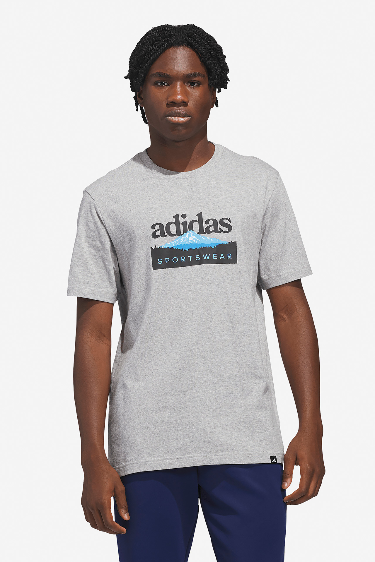 T-shirt adidas KC9253 Szary jasny
