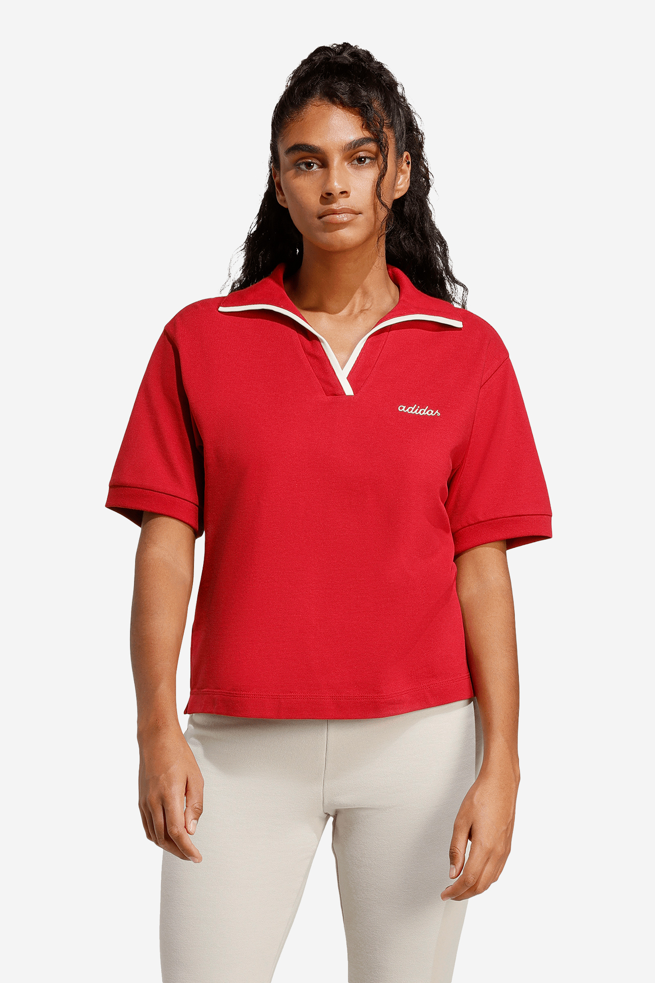 Koszulka polo adidas KC4000 Czerwony