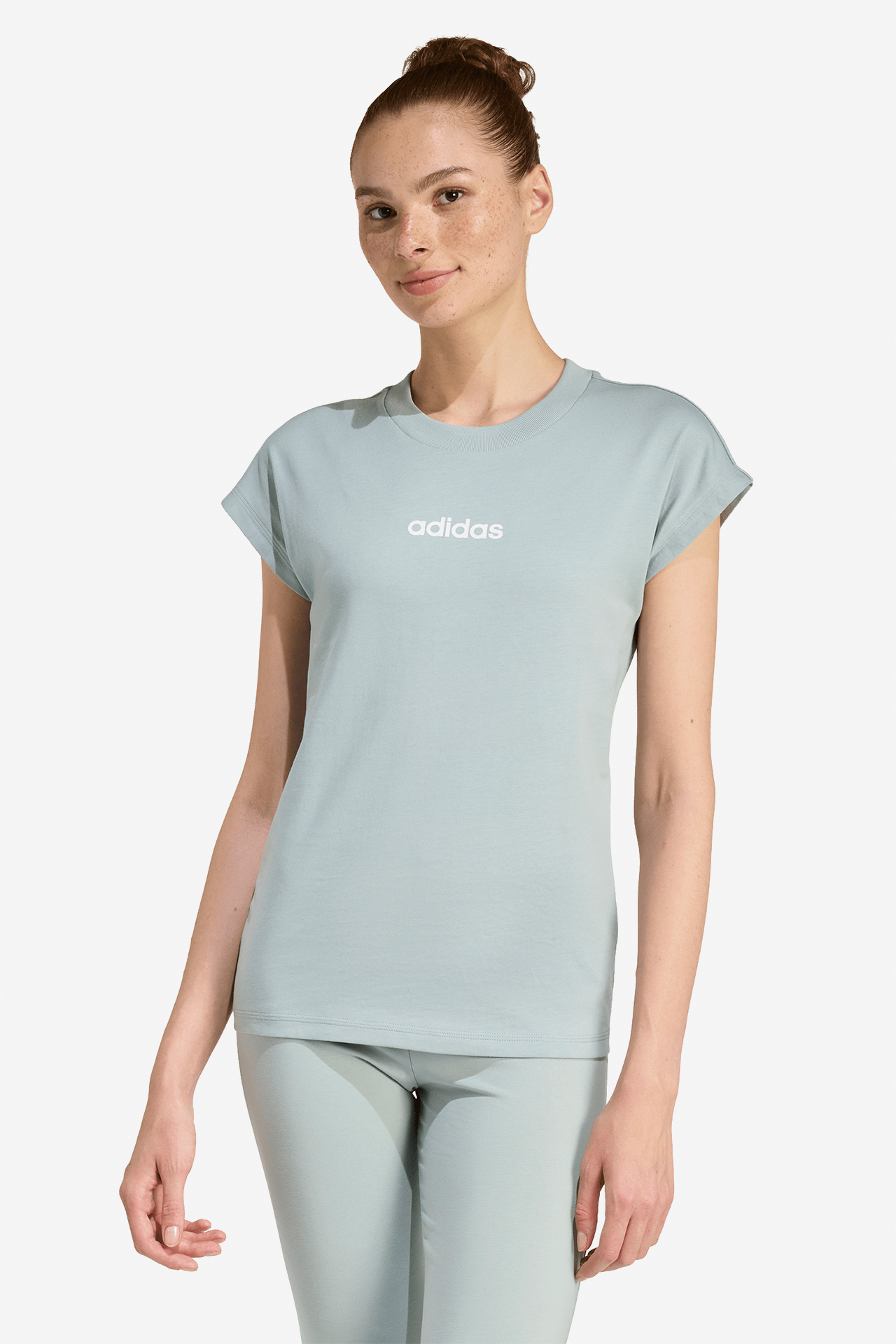 T-shirt adidas KT1006 Turkusowy