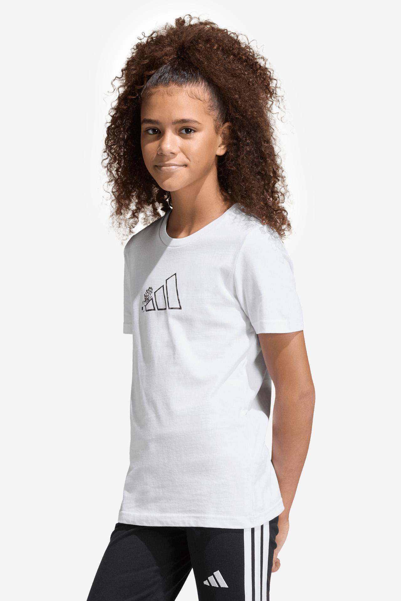 T-shirt adidas KA2983 Biały
