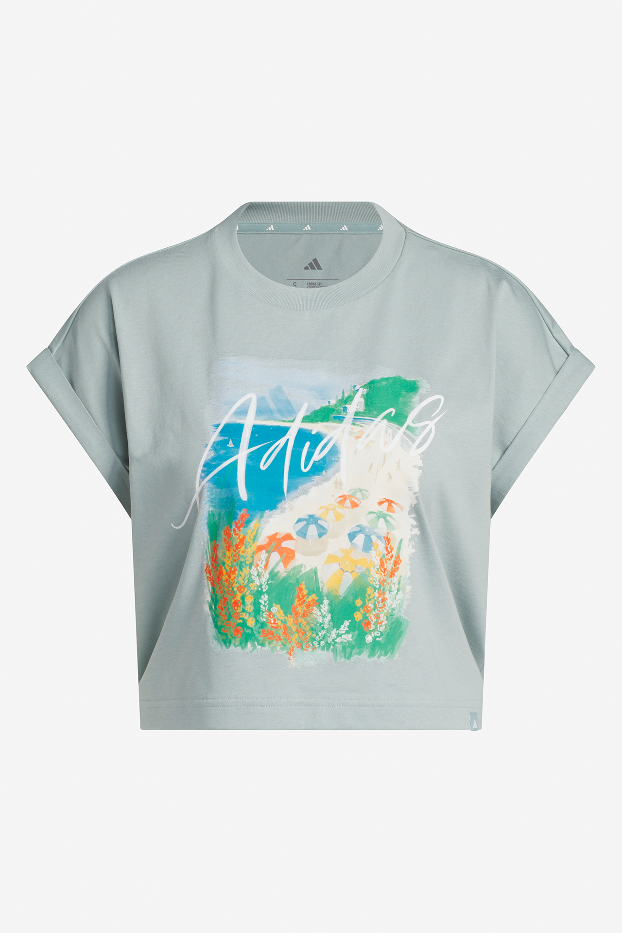 T-shirt adidas KB2461 Niebieski