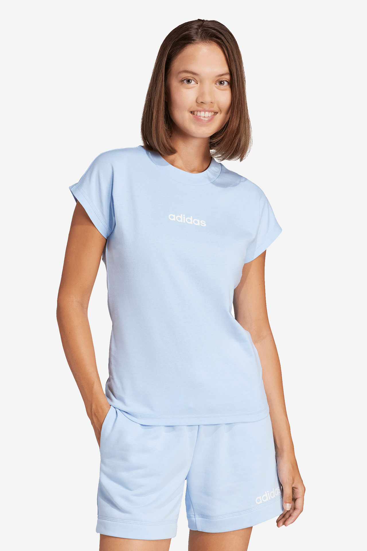 T-shirt adidas JG8660 Niebieski jasny