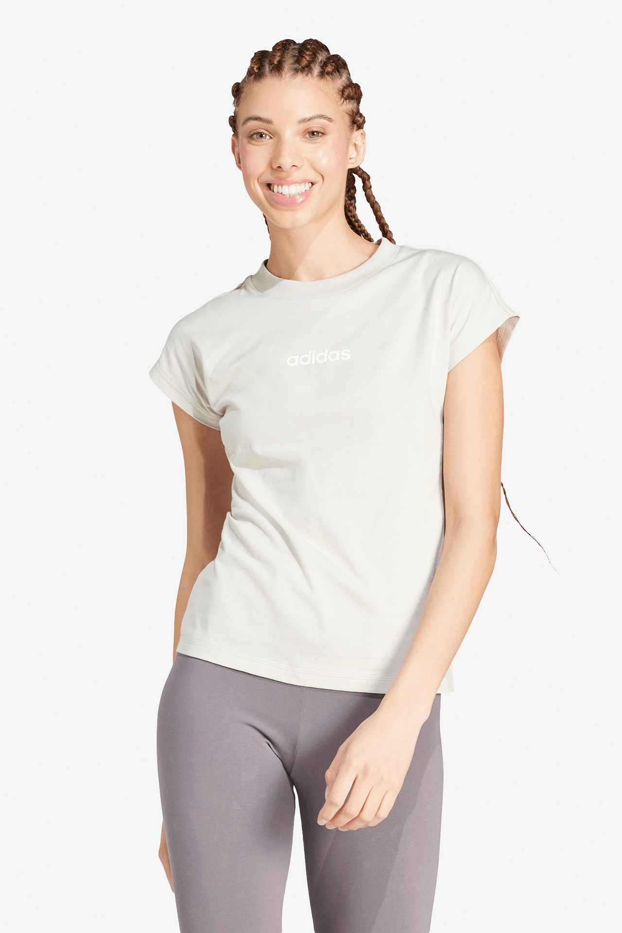T-shirt adidas JC5819 Kremowy