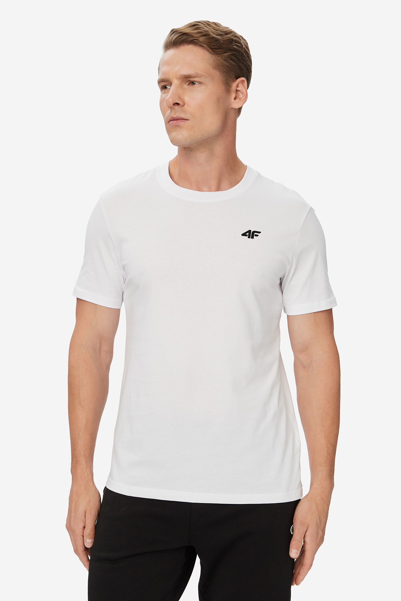 T-shirt 4F 4FWMM00TTSHM3341-10S Biały