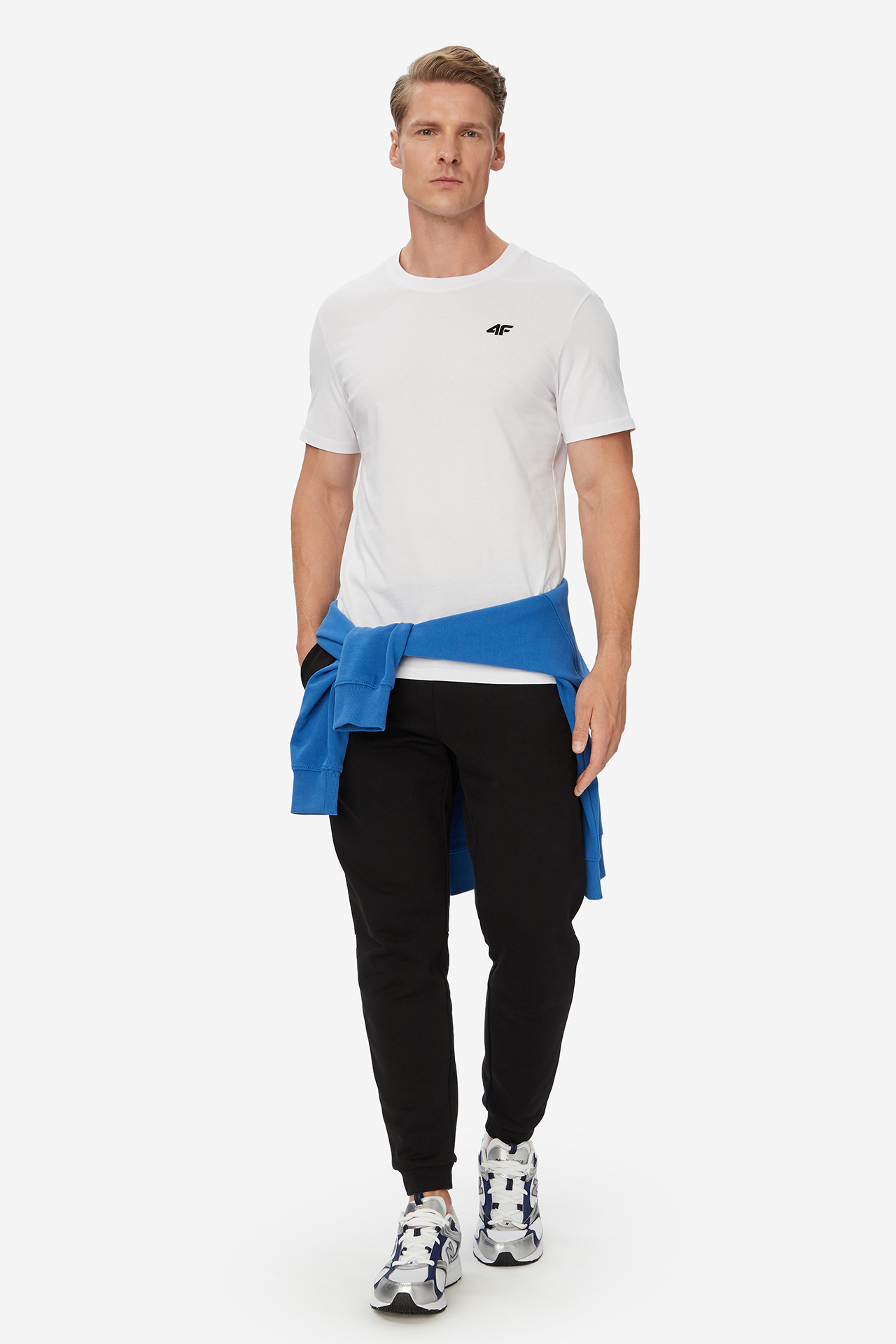 T-shirt 4F 4FWMM00TTSHM3341-10S Biały
