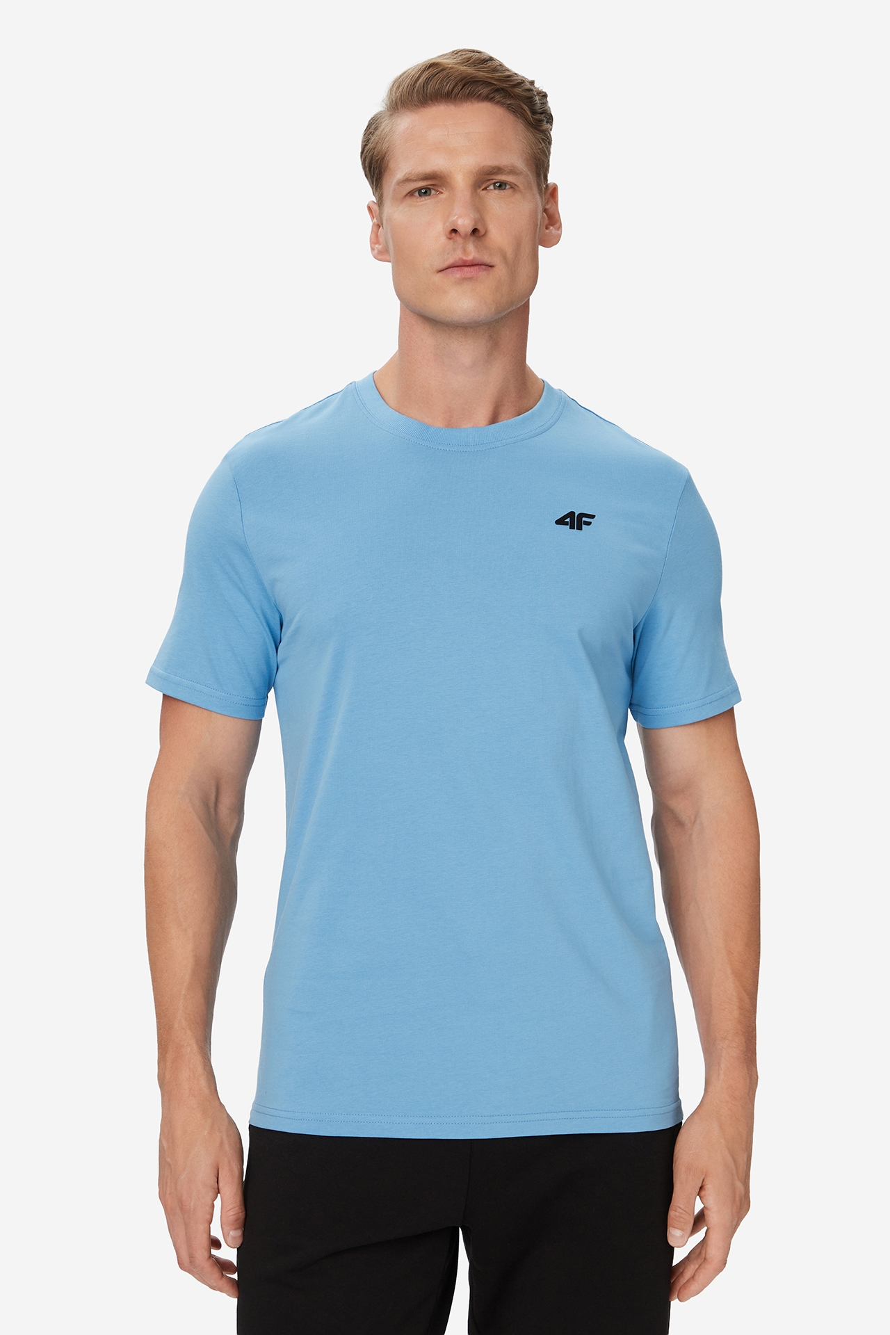 T-shirt 4F 4FWSS26TTSHM2669-34S Niebieski jasny