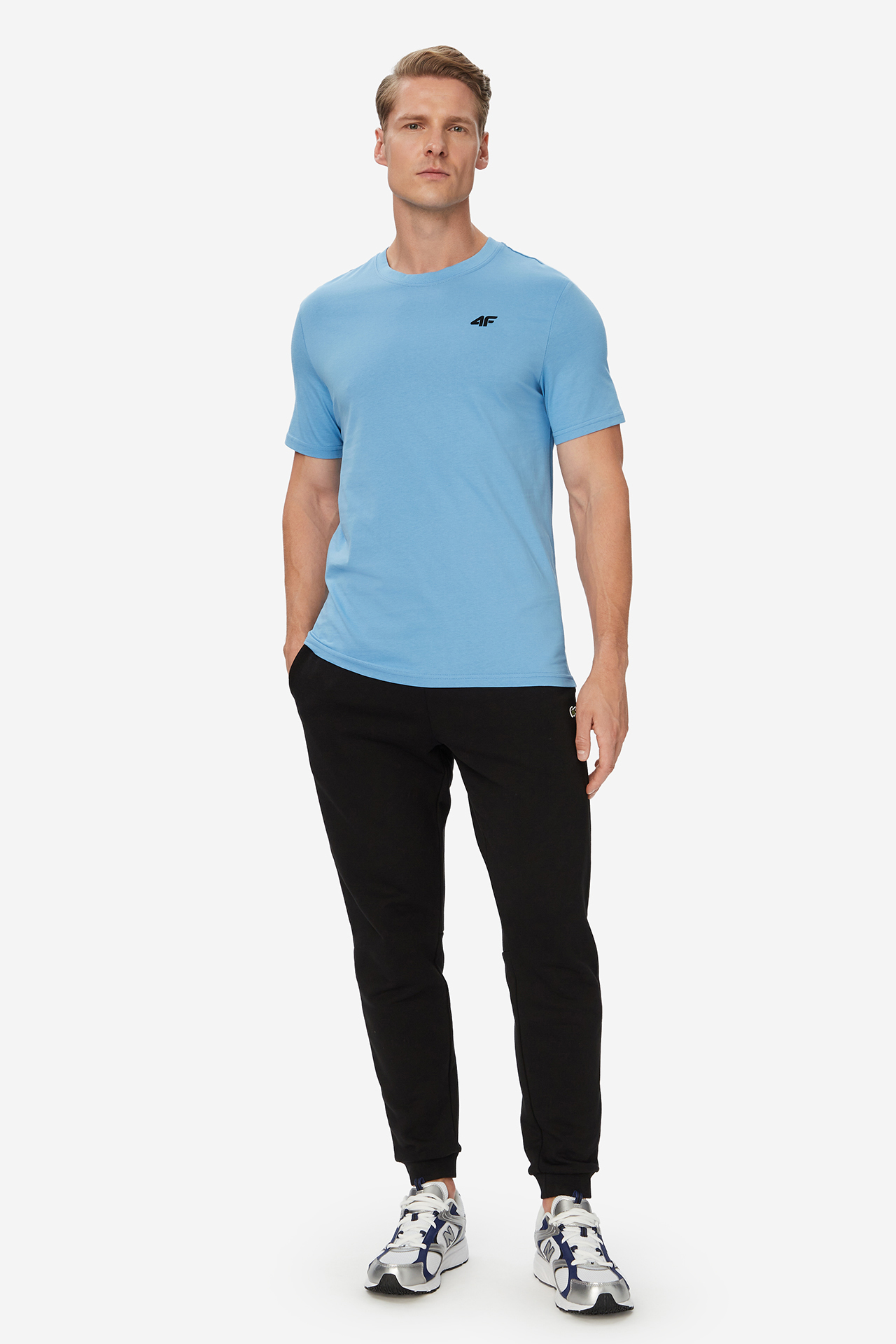 T-shirt 4F 4FWSS26TTSHM2669-34S Niebieski jasny