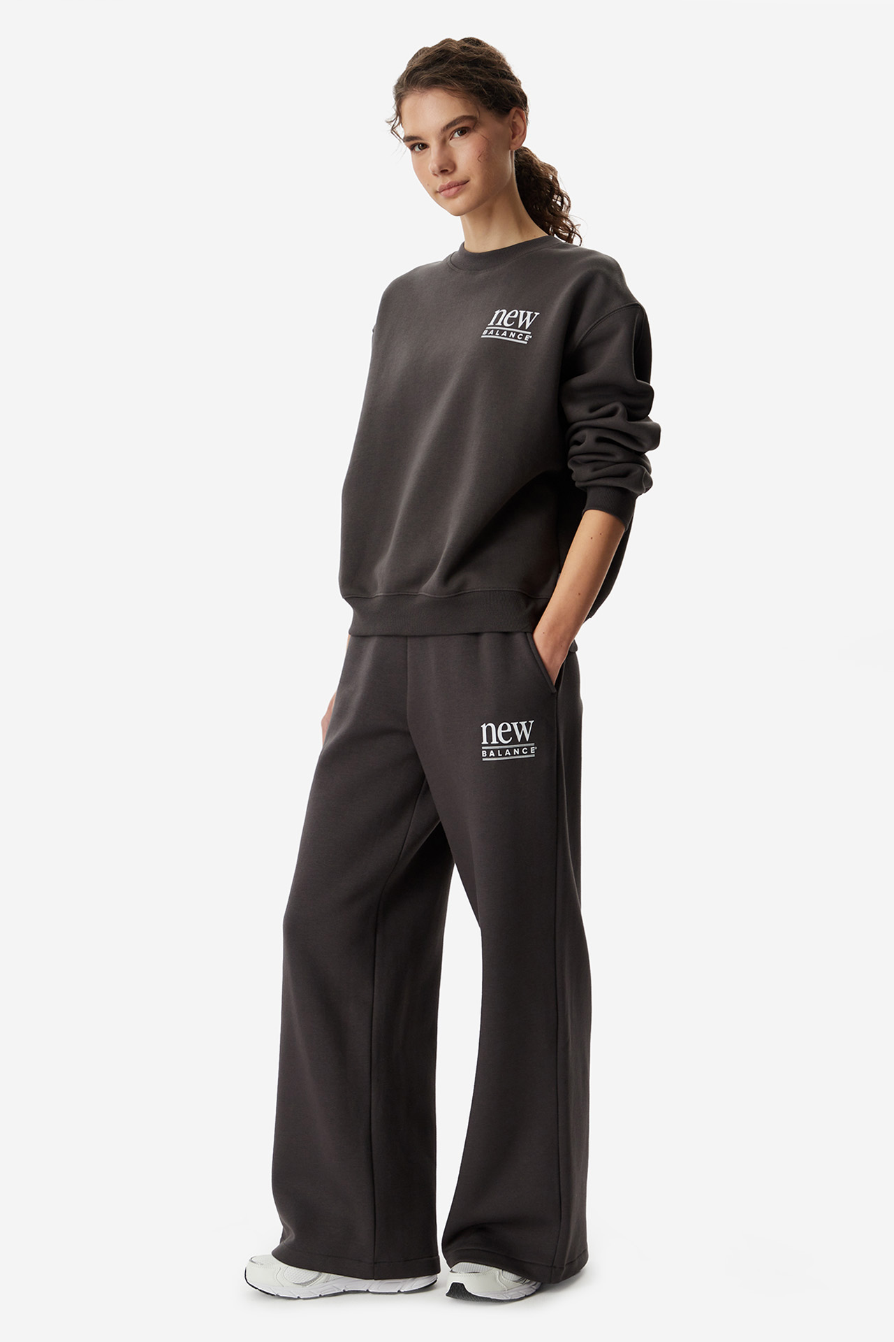 Spodnie NEW BALANCE WB61I4PUABR Czarny