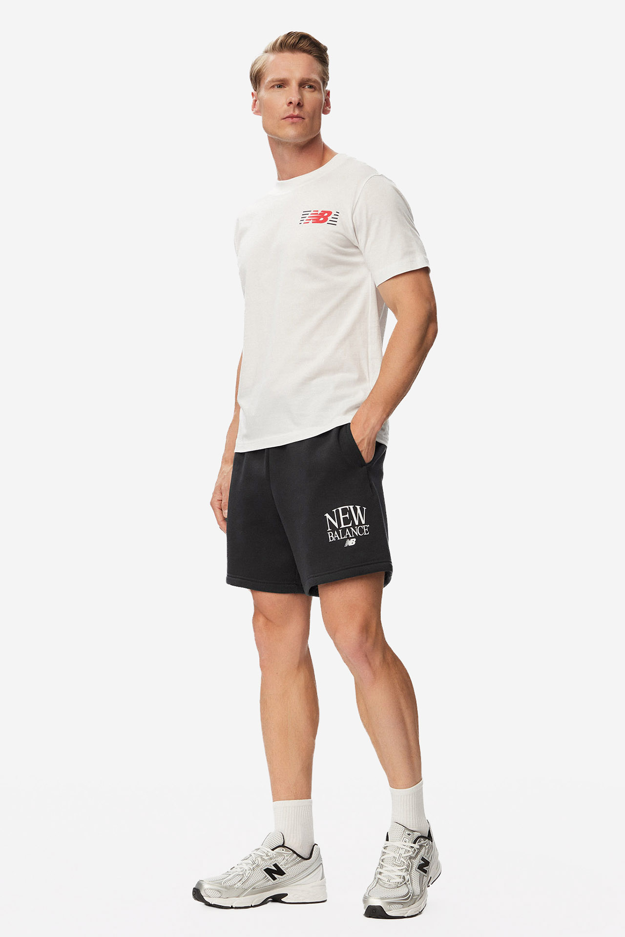 Spodenki męskie NEW BALANCE MB61E3QOBK Czarny
