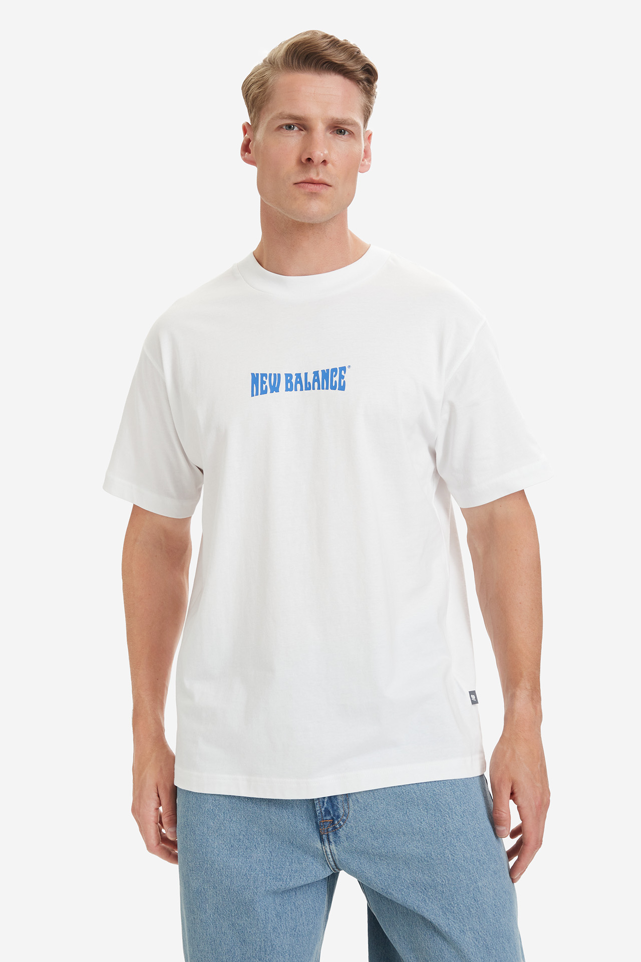 T-shirt NEW BALANCE MT61B2STWT Biały