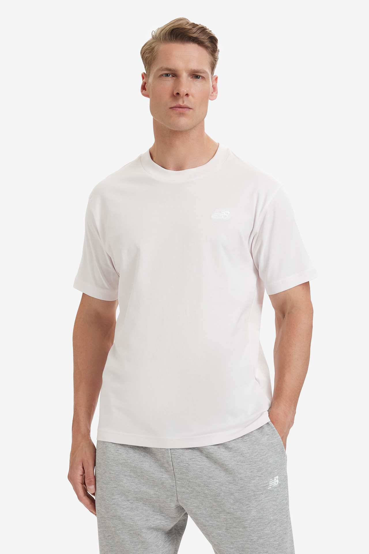 T-shirt NEW BALANCE MT41509AAA Różowy jasny