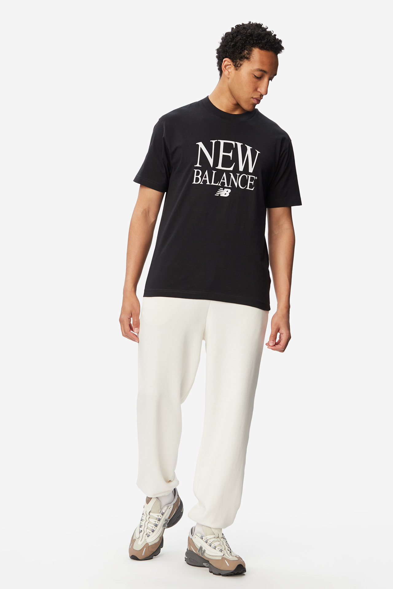 T-shirt NEW BALANCE MT61X6EQBK Czarny