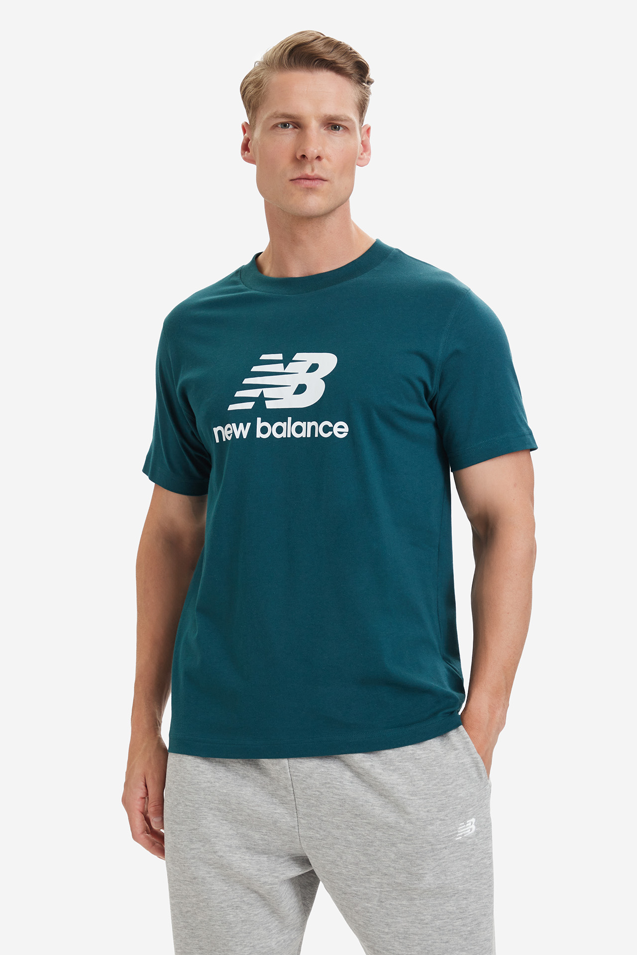 T-shirt NEW BALANCE MT41502AAV Zielony