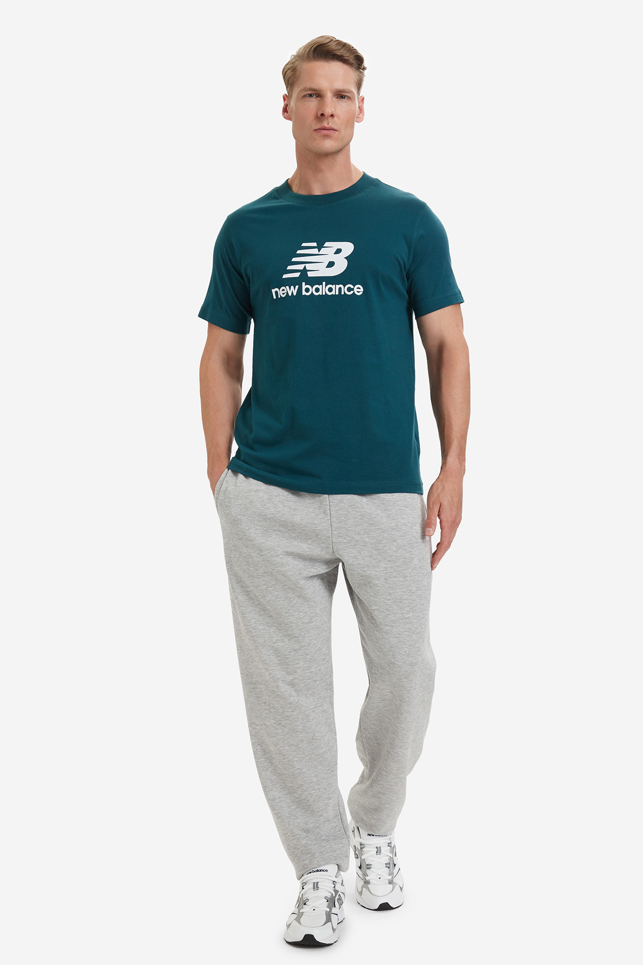 T-shirt NEW BALANCE MT41502AAV Zielony