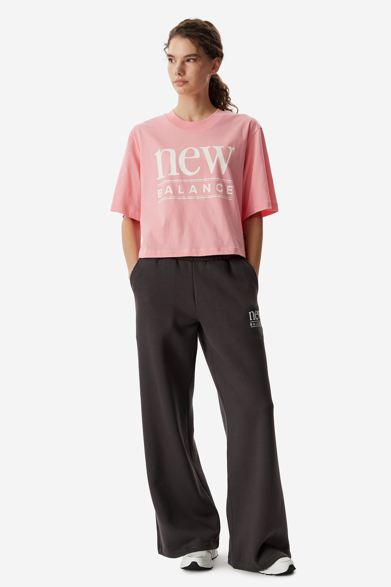 T-shirt NEW BALANCE WT61V5OPAA6 Różowy