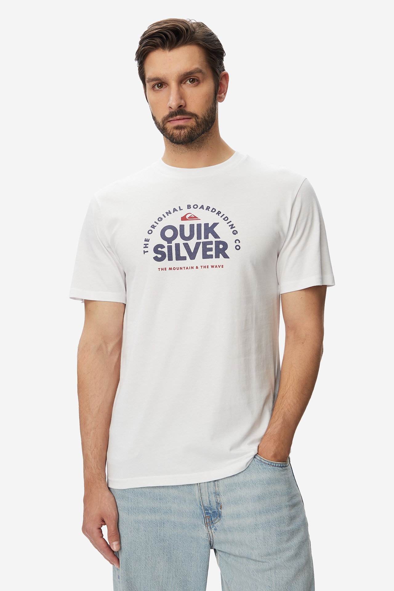T-shirt QUIKSILVER EQYZT08260-WBB0 Biały