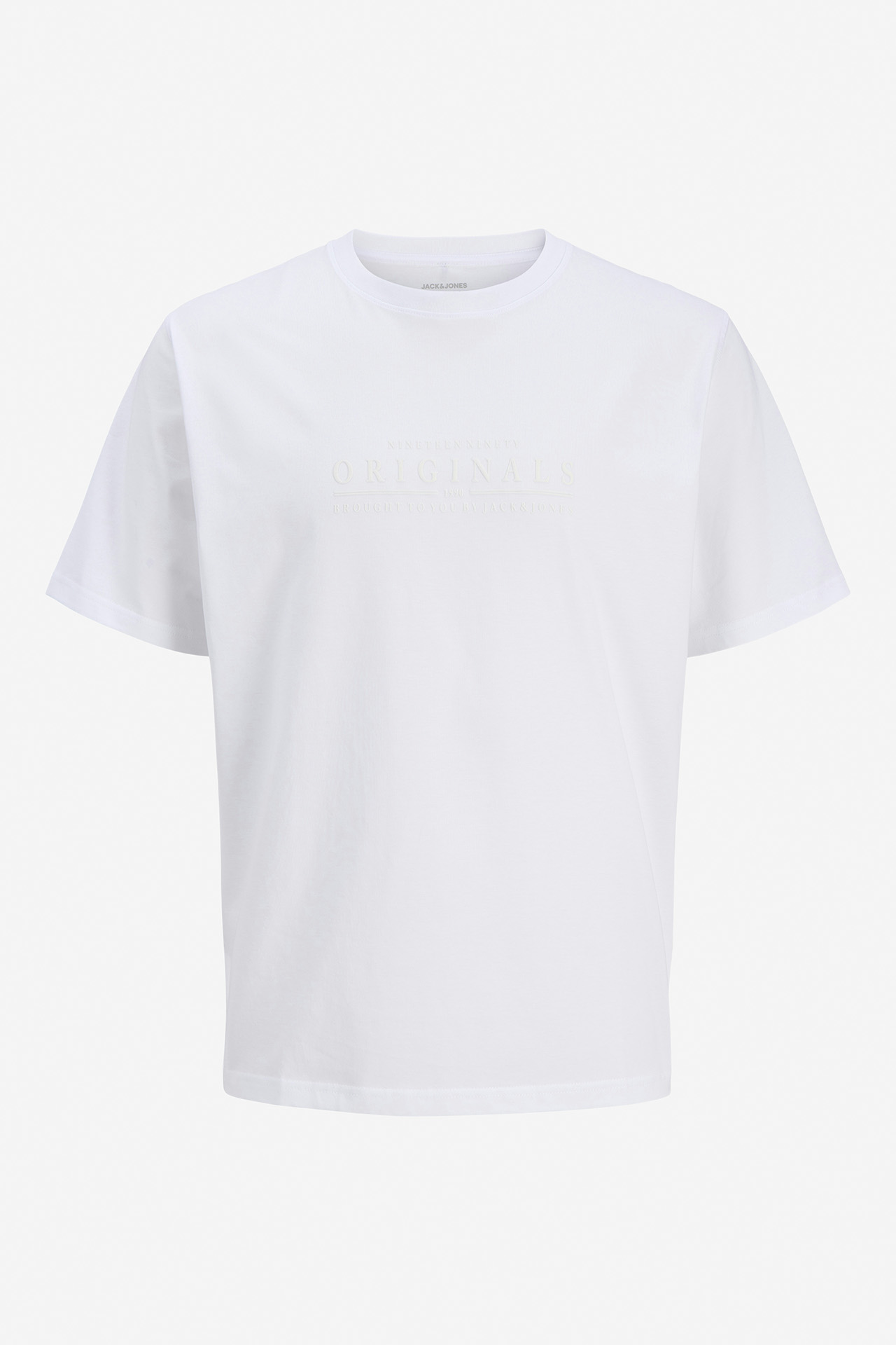 T-shirt JACK&JONES 12290315-BRIGHT-WHITE Kremowy