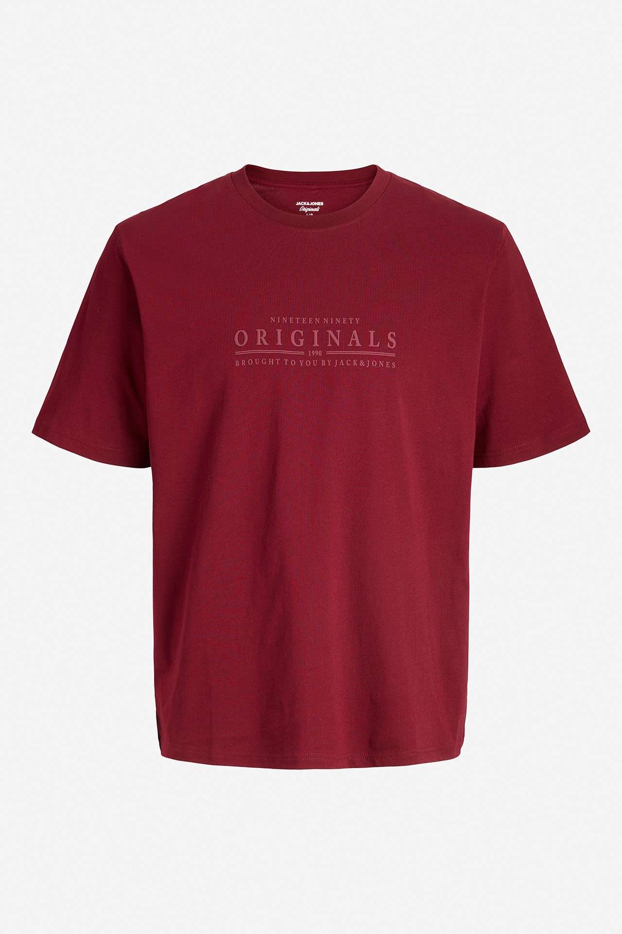T-shirt JACK&JONES 12290315-CABERNET Bordowy