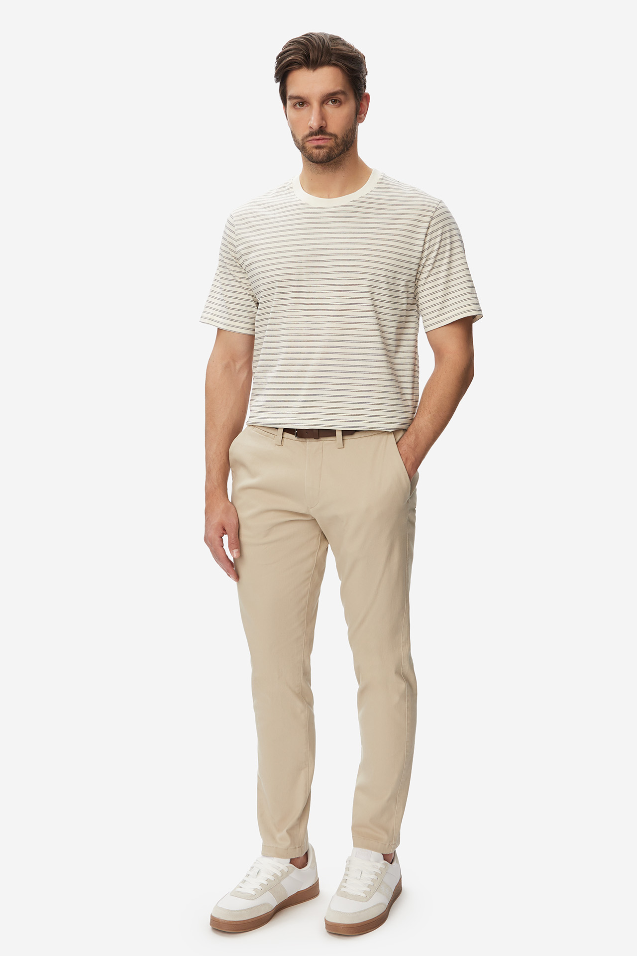Spodnie JACK&JONES 12288598-STRING Beżowy