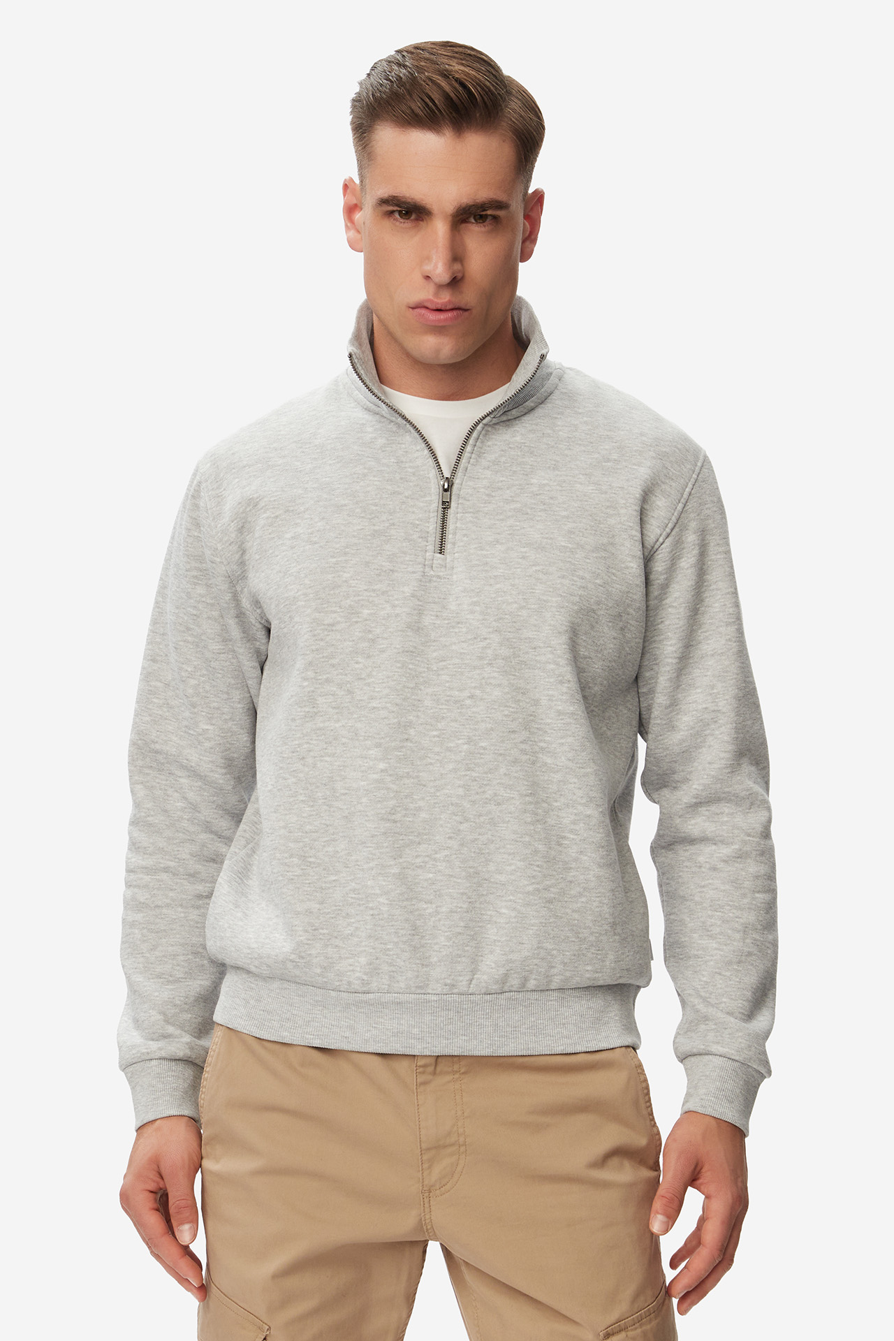 JACK&JONES 12250747-LIGHT-GREY-MELANGE MIX