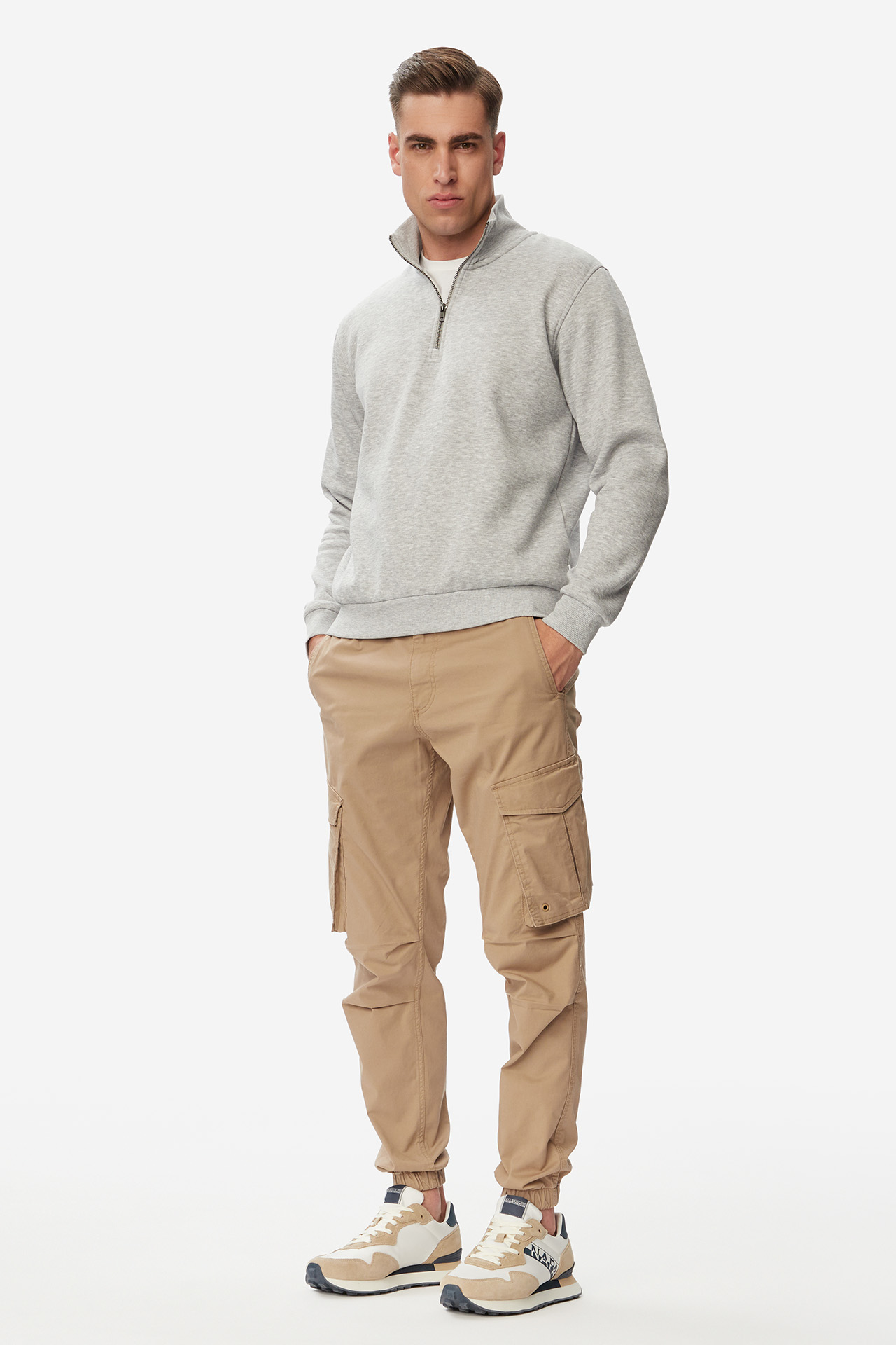 JACK&JONES 12250747-LIGHT-GREY-MELANGE MIX