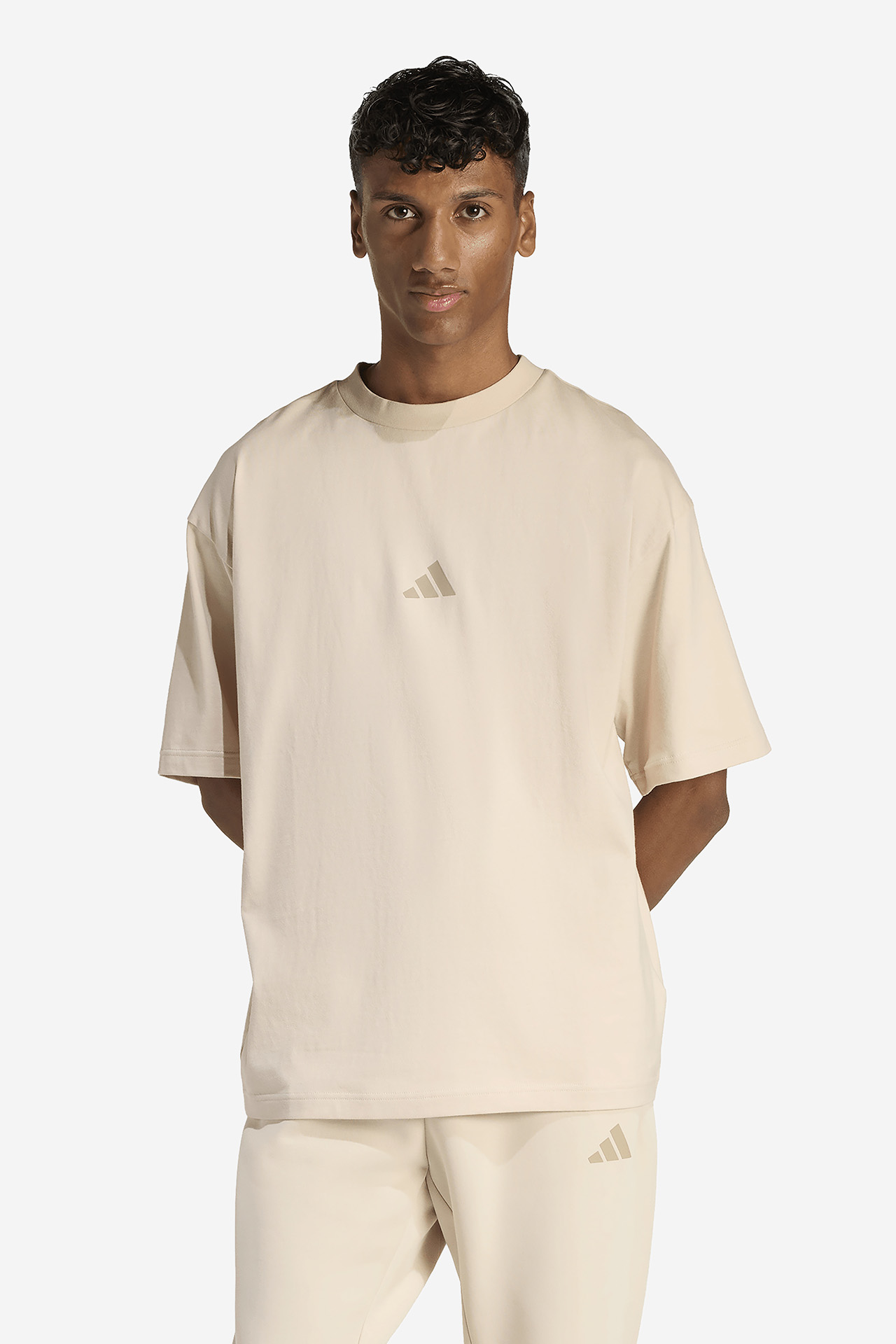 T-shirt adidas KD7648 Beżowy jasny