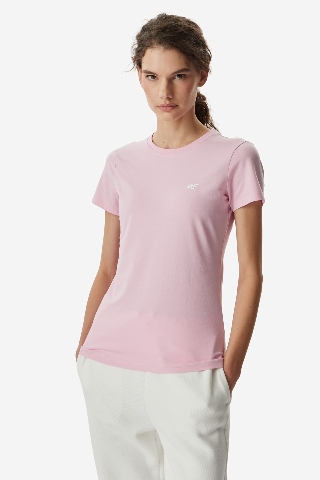 T-shirt 4F 4FWMM00TTSHF3306-56S Różowy