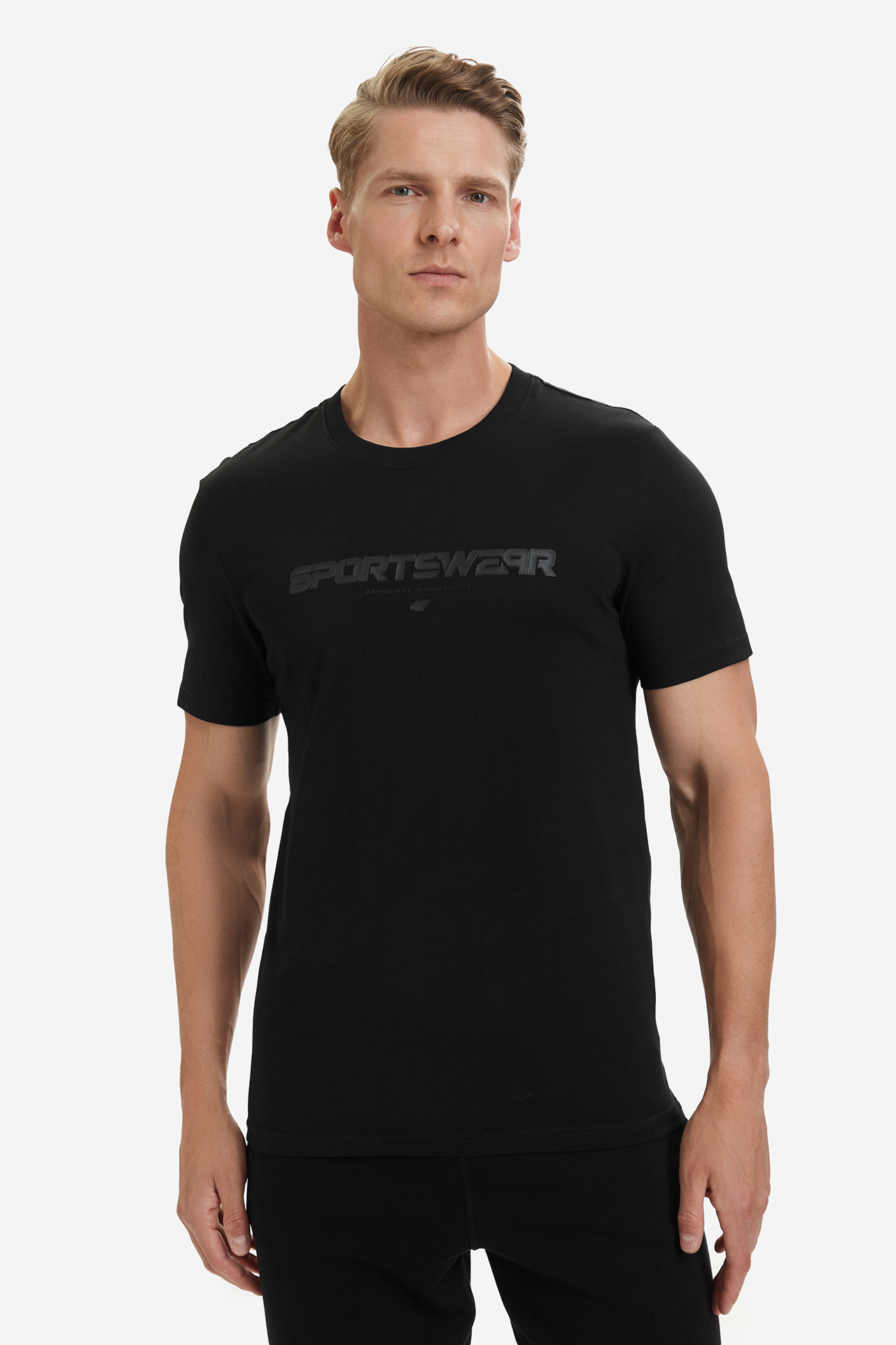 T-shirt 4F 4FWSS26TTSHM3033-20S Czarny