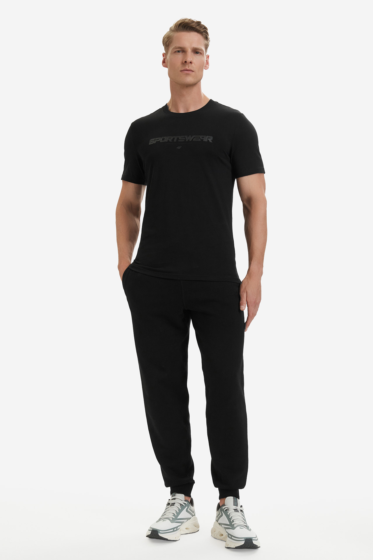 T-shirt 4F 4FWSS26TTSHM3033-20S Czarny