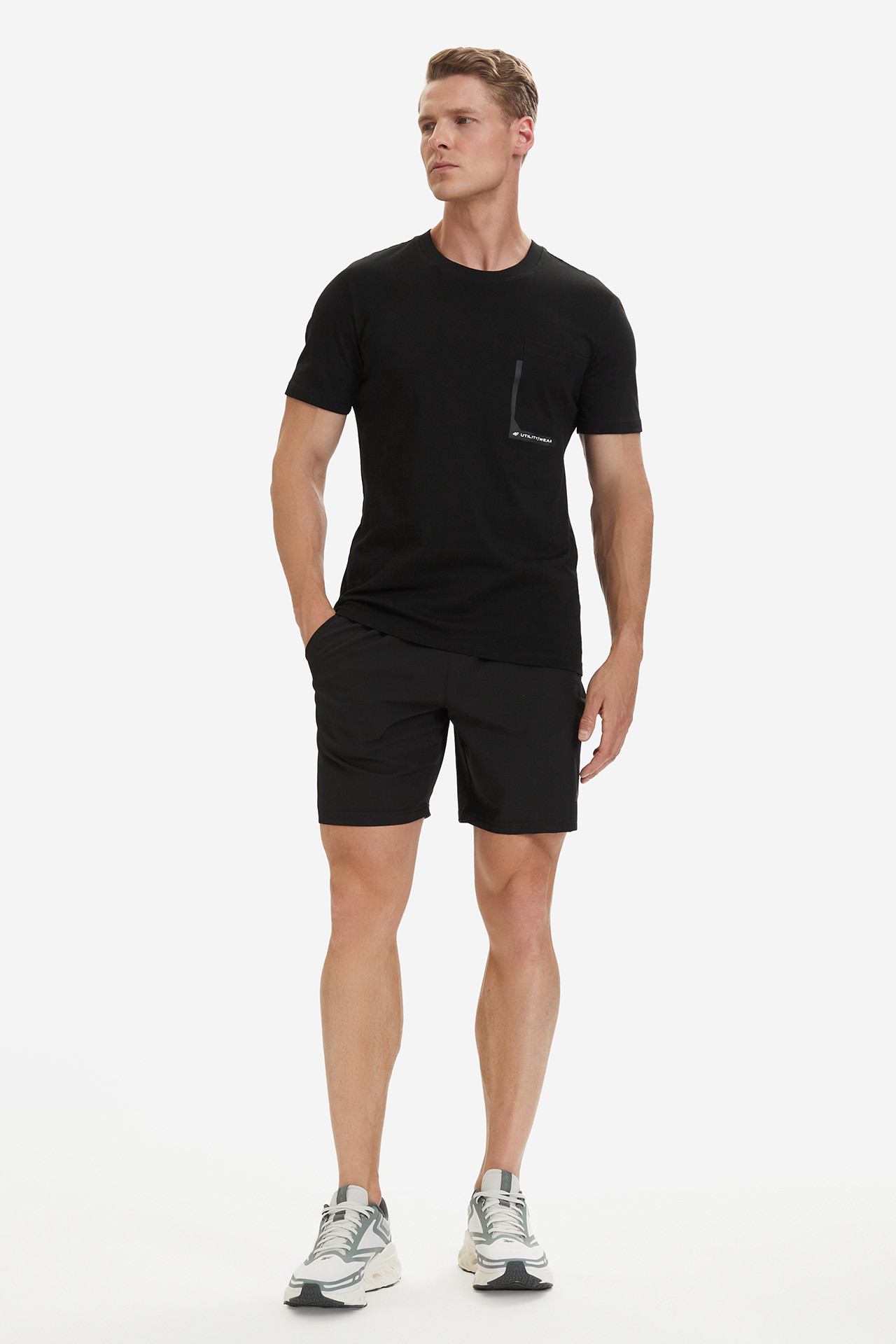 T-shirt 4F 4FWSS26TTSHM2663-20S Czarny