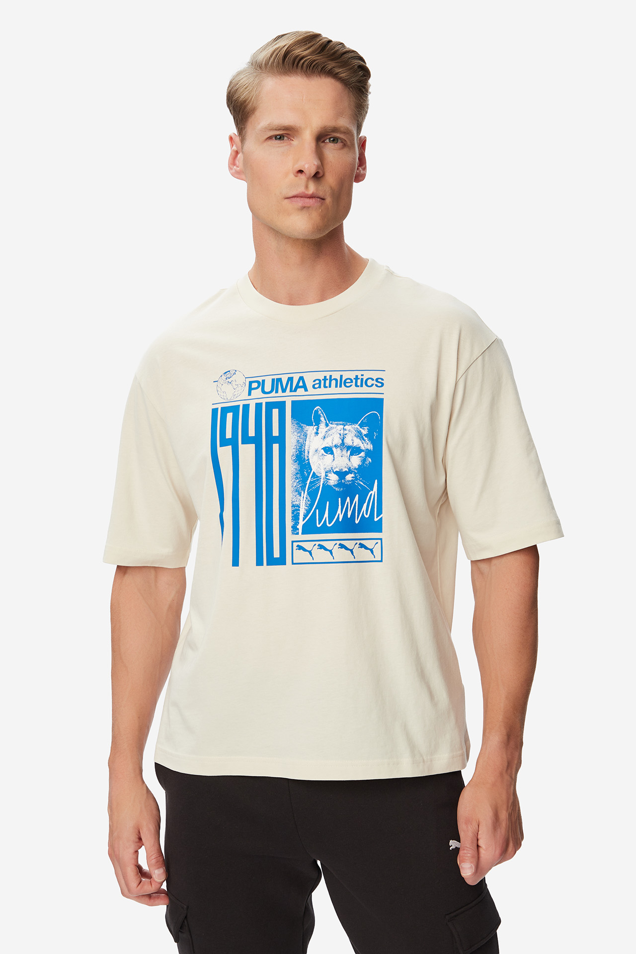 T-shirt PUMA 691785-87 Kremowy