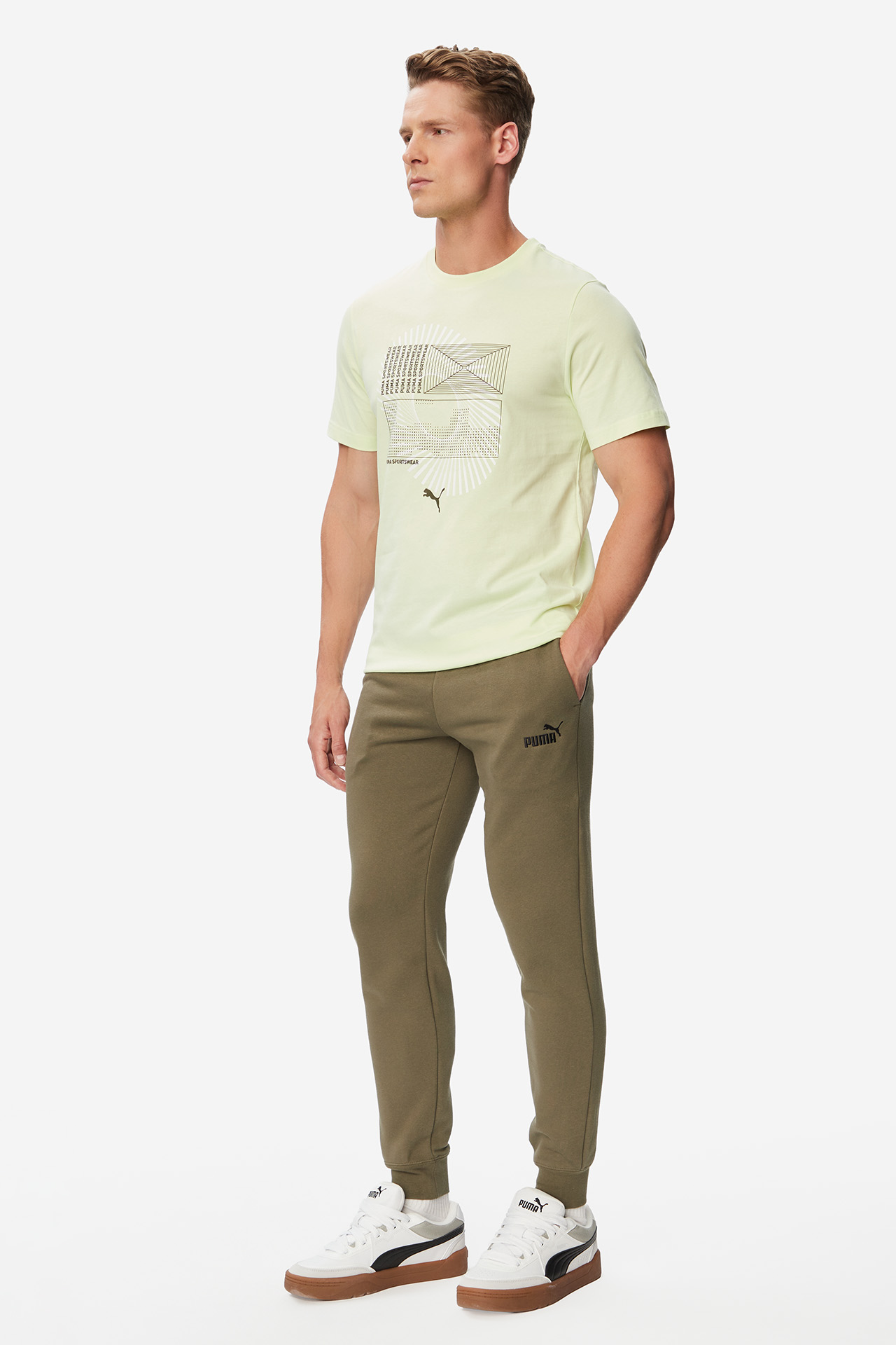 Spodnie PUMA 682607-81 Khaki