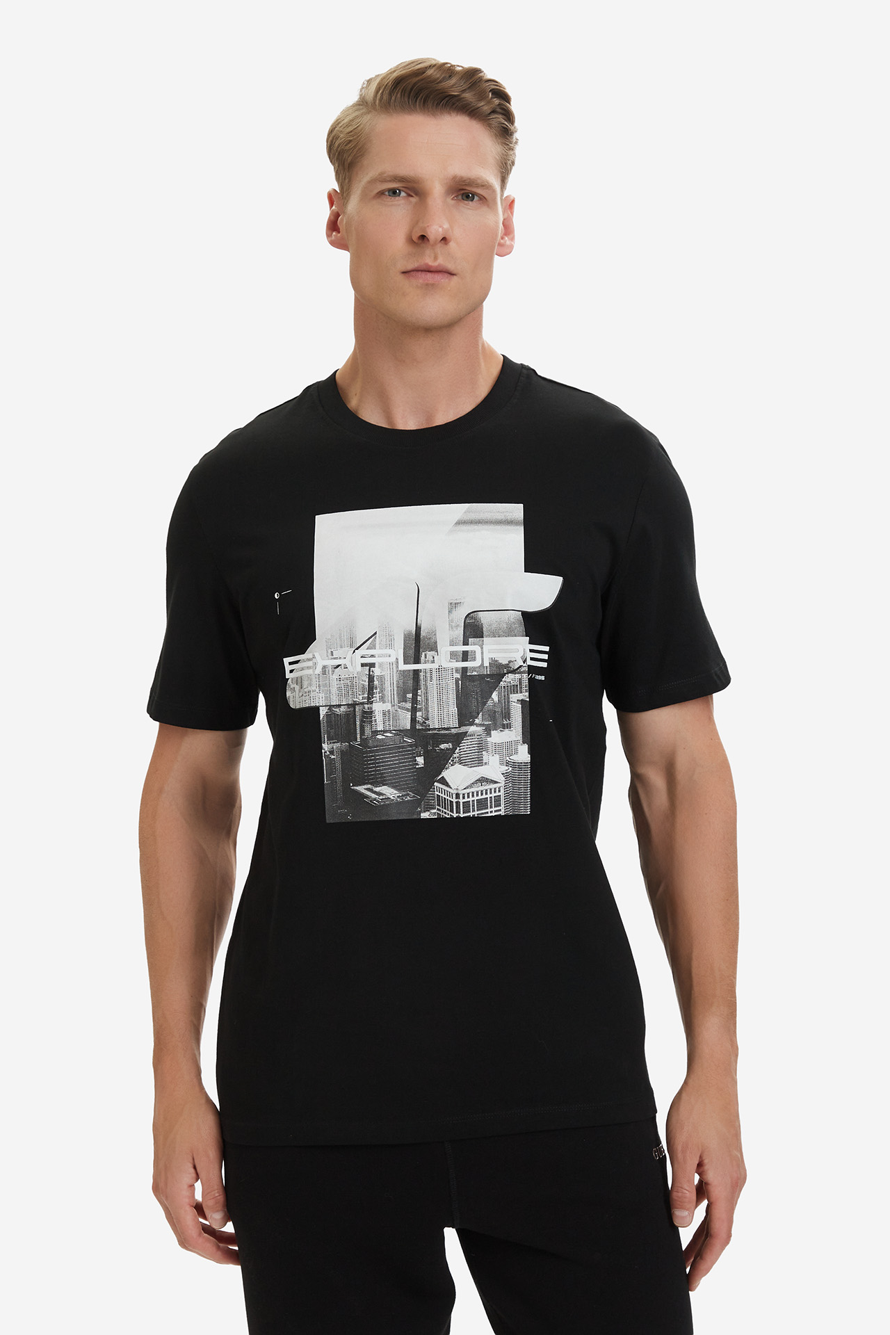 T-shirt 4F 4FWSS26TTSHM2660-20S Czarny