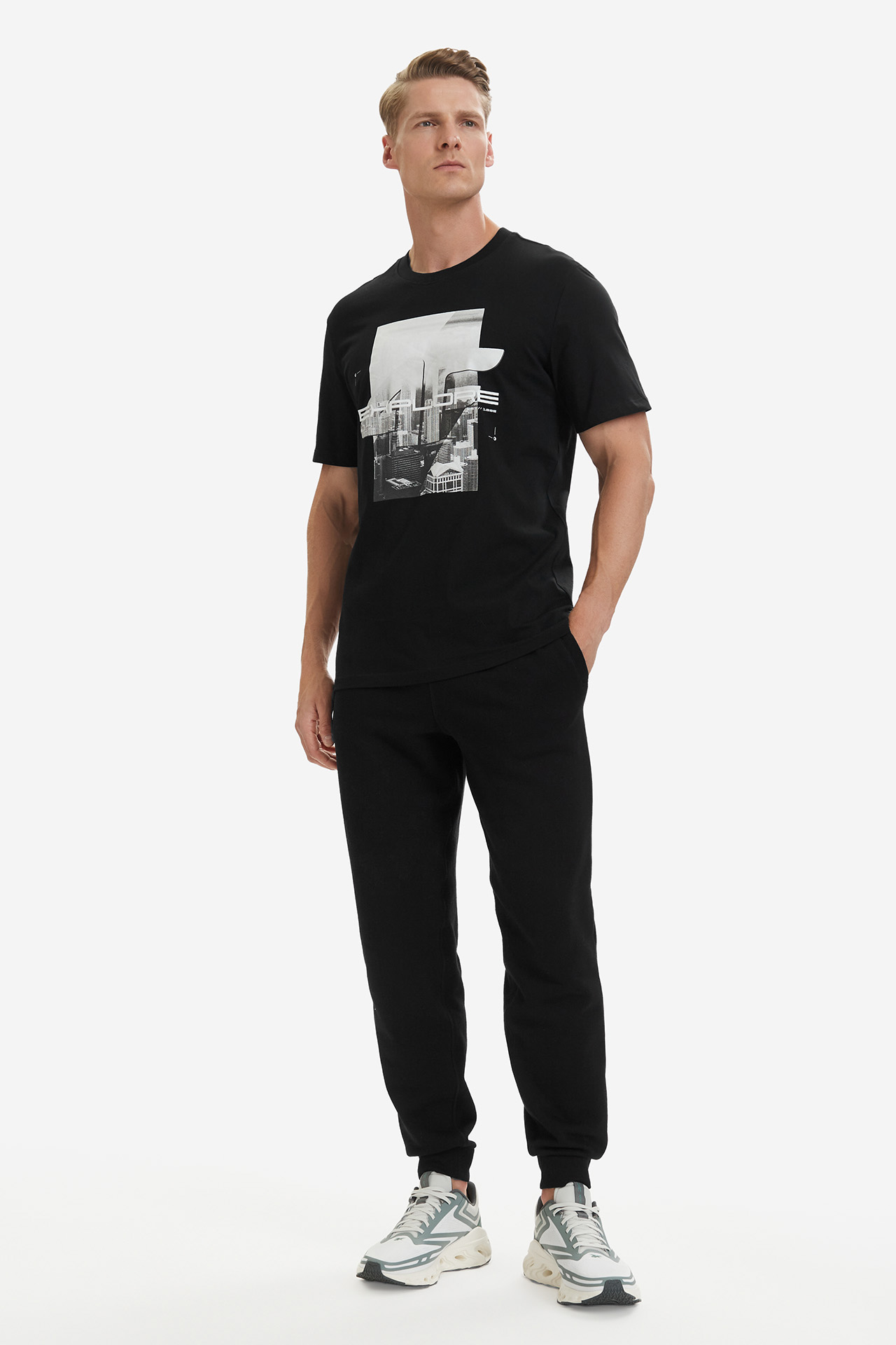 T-shirt 4F 4FWSS26TTSHM2660-20S Czarny