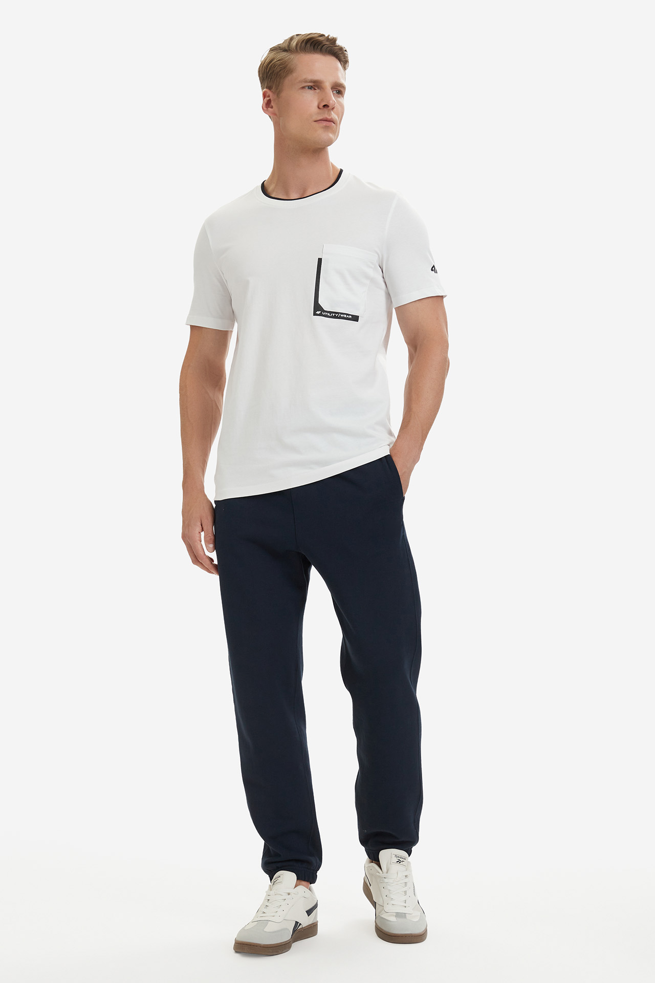 T-shirt 4F 4FWSS26TTSHM2663-10S Biały