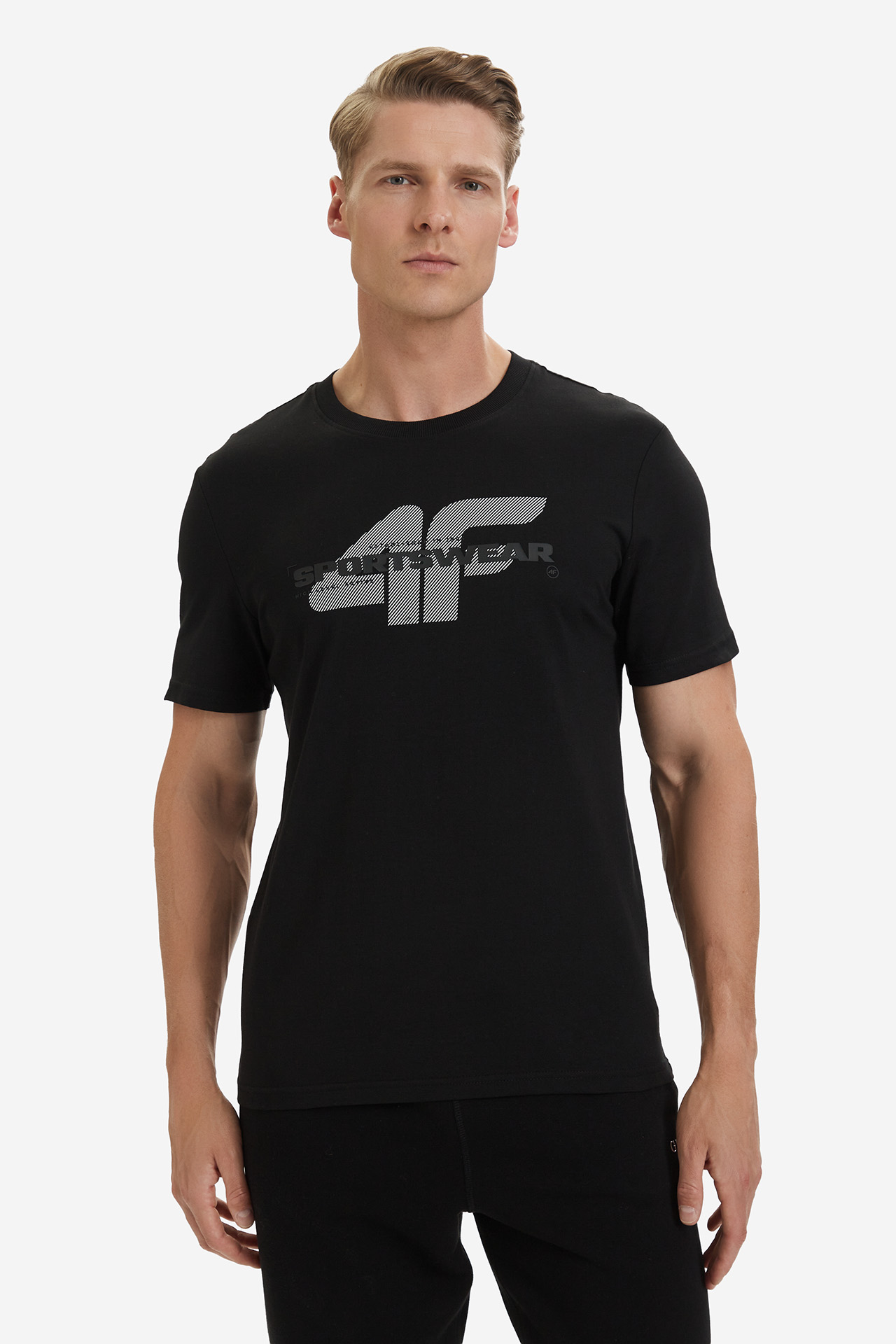 T-shirt 4F 4FWSS26TTSHM2666-20S Czarny