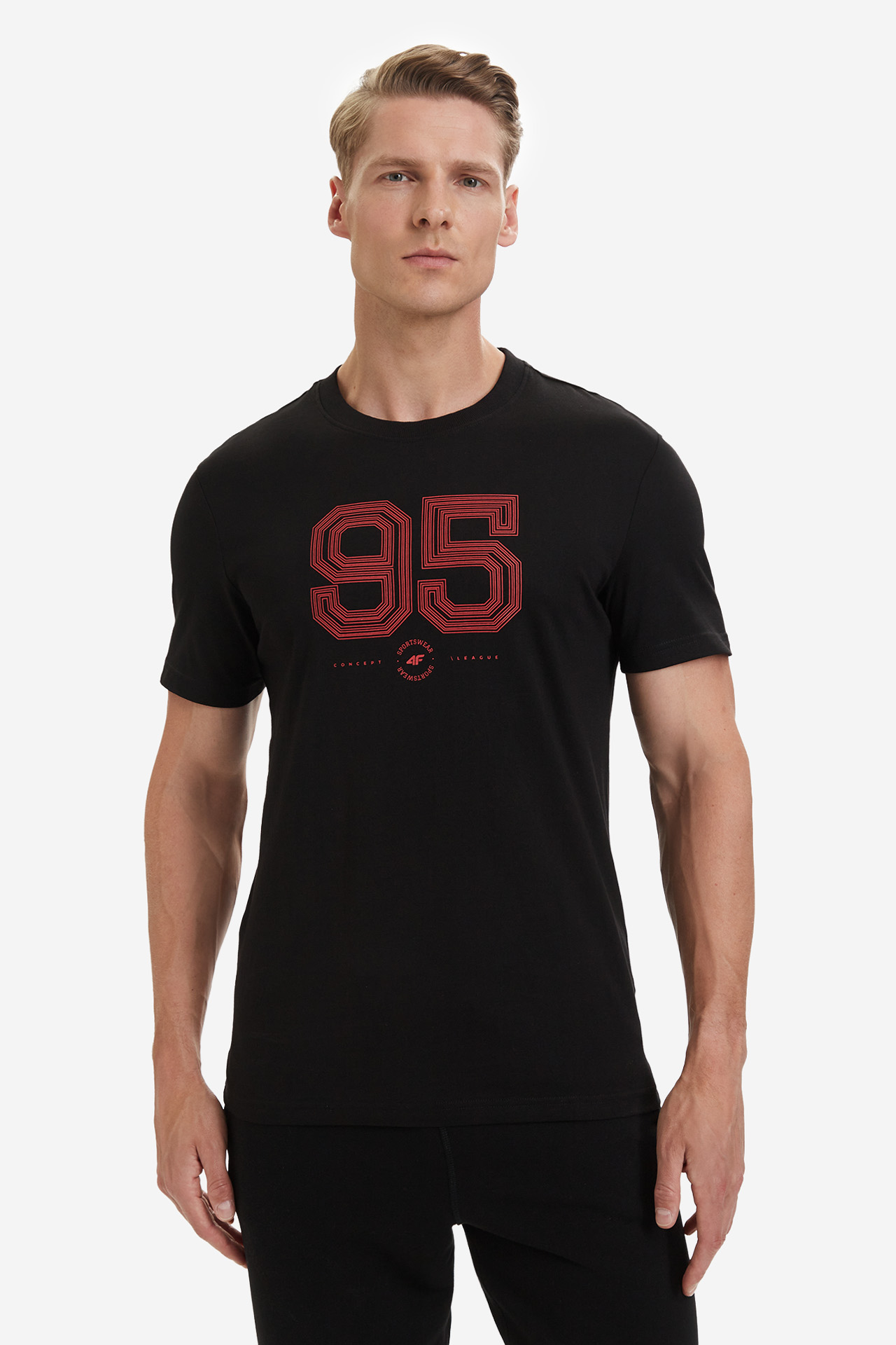 T-shirt 4F 4FWSS26TTSHM3327-20S Czarny